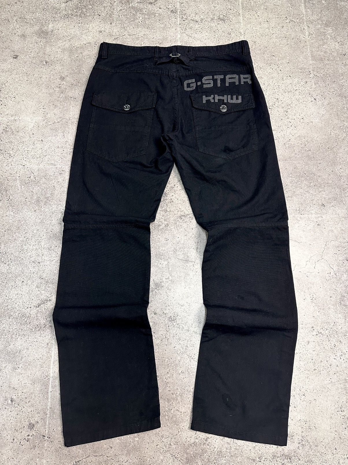 G-Star G-Star raw black denim pants carpenter y2k tech style Size US 34 / EU 50 - 12 Thumbnail