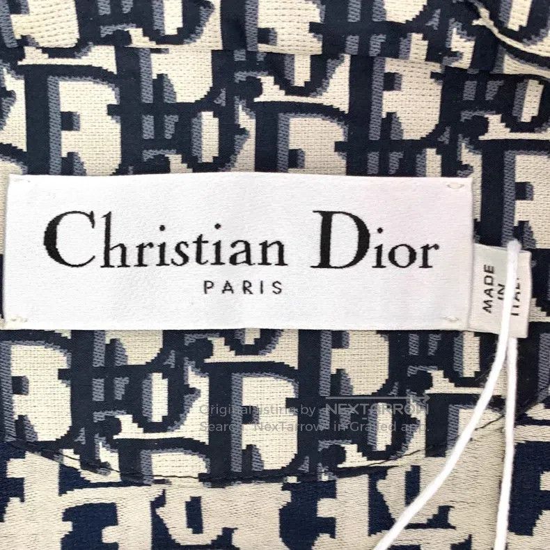 Dior Dior Dark blue logo jacquard full-print hooded half-zipper Size XS / US 0-2 / IT 36-38 - 6 Thumbnail