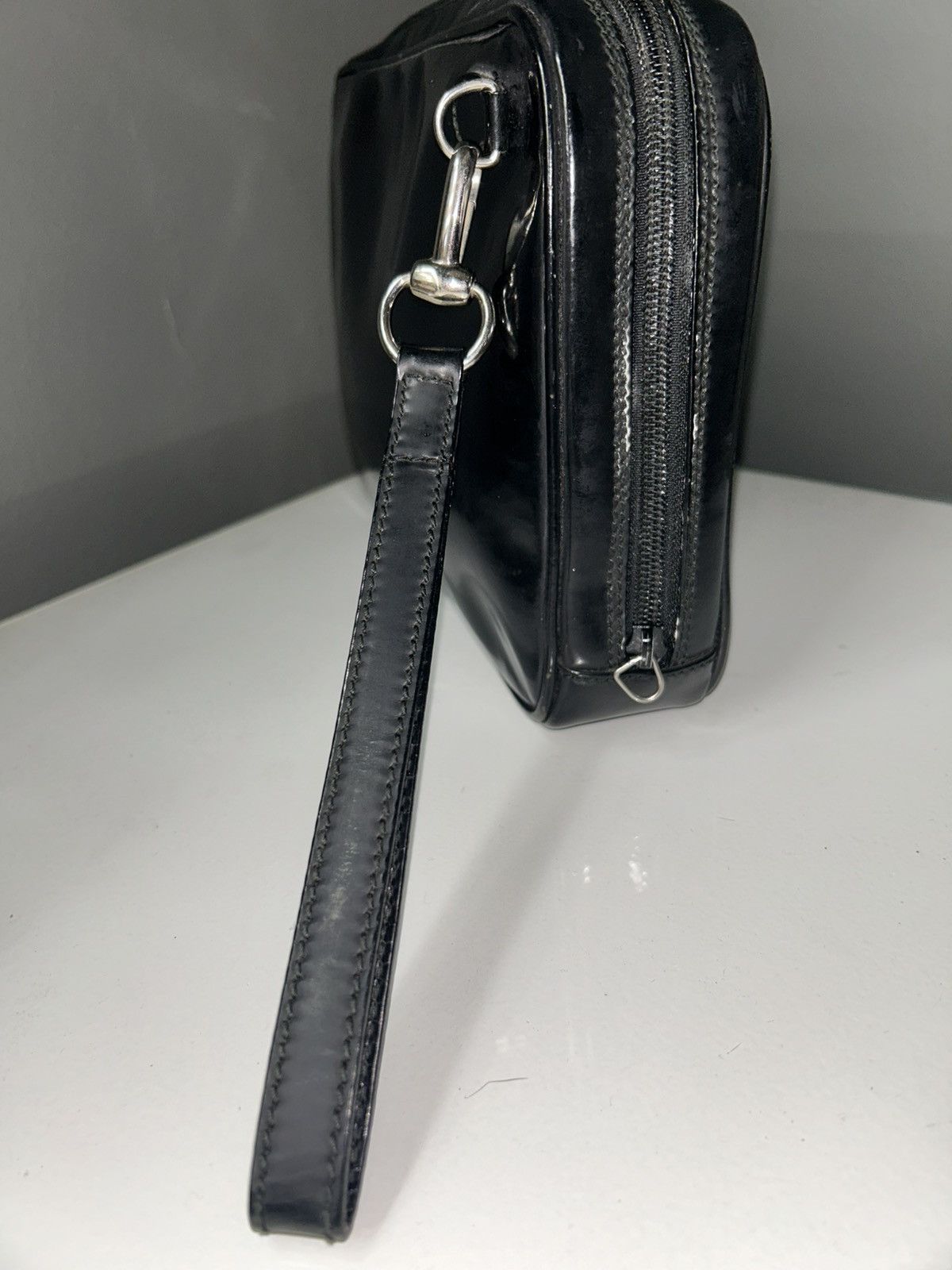 Gucci Vintage Gucci Tom Ford Patent Leather Wristlet Bag (project) Size ONE SIZE - 10 Thumbnail