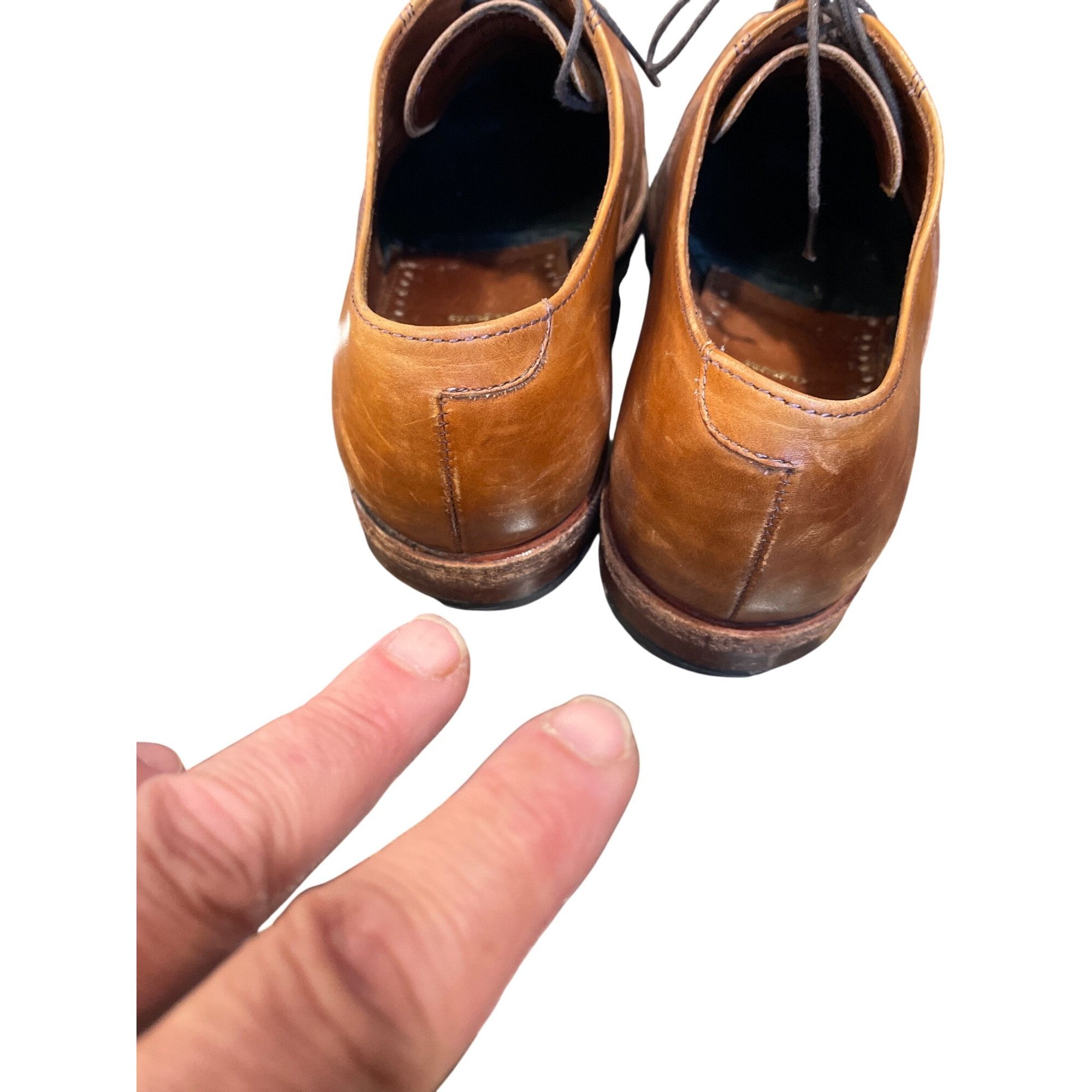 Allen Edmonds Allen Edmonds Augusta mens USA VTg brown leather oxford dre Size US 8.5 / EU 41-42 - 16 Thumbnail