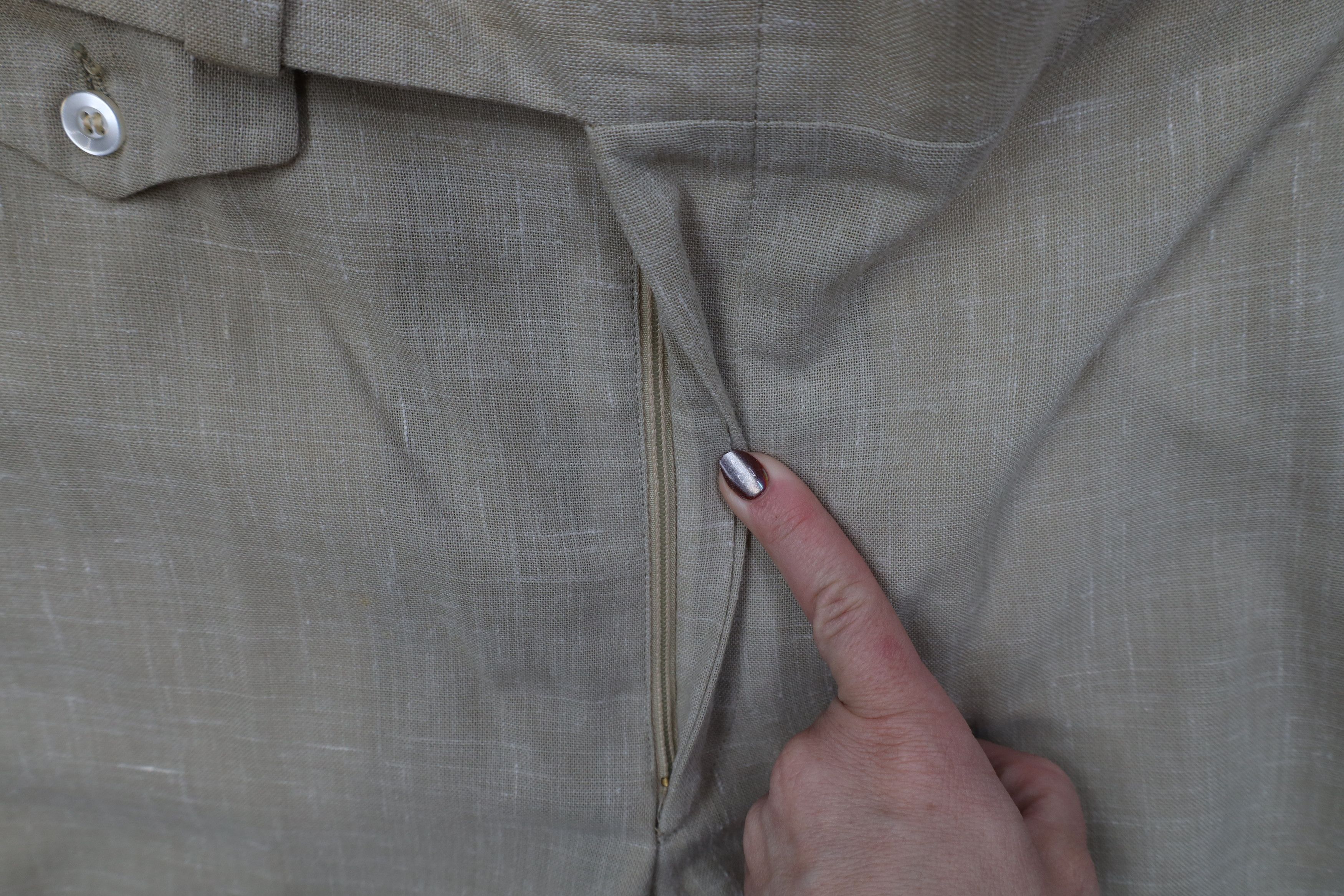 Vintage Vintage 70s Atomic Fleck Side Buckle Linen Wide Leg Pants Size US 34 / EU 50 - 7 Thumbnail