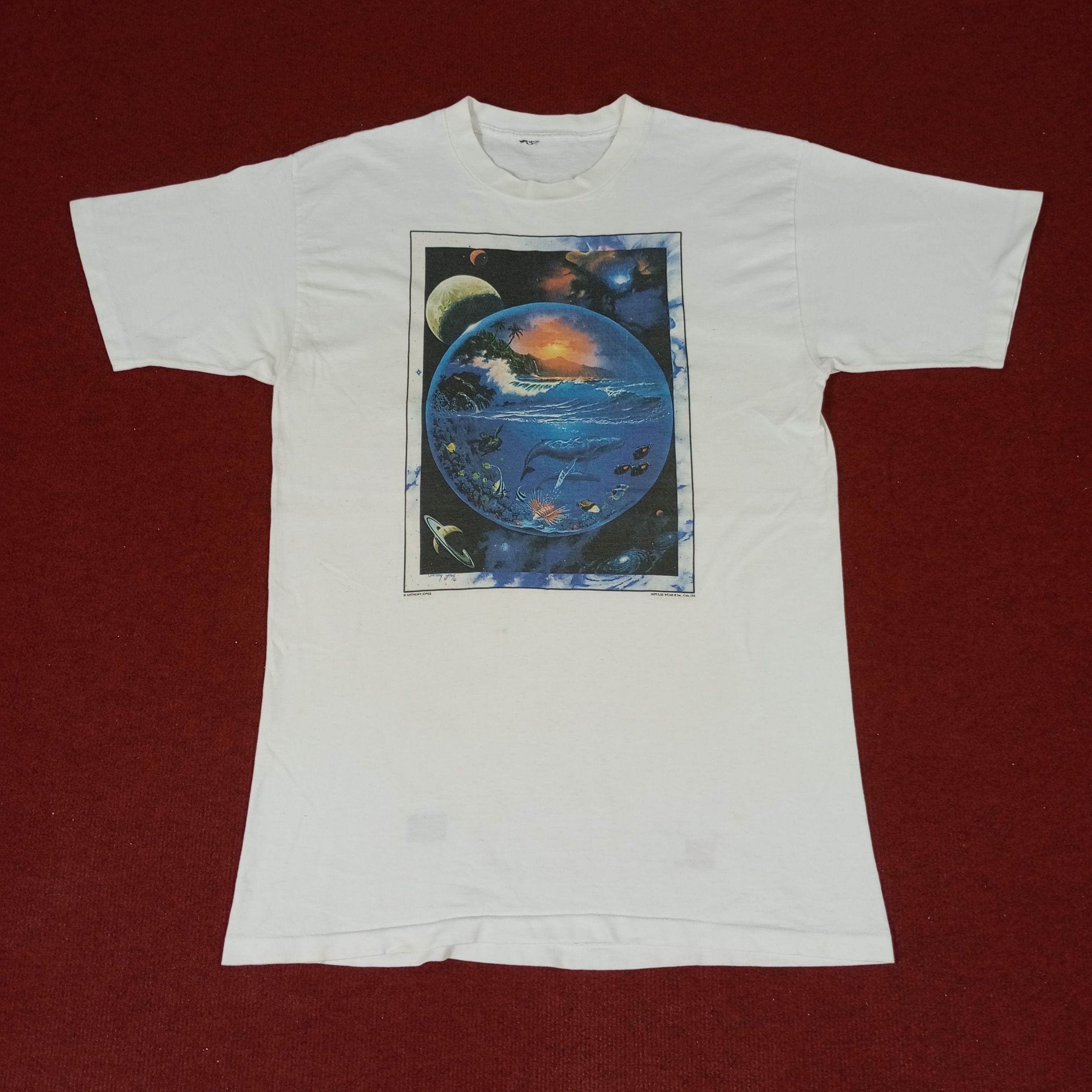 Vintage Anthony Jones Graphic Art Design Style Vintage Tshirt Size US M / EU 48-50 / 2 - 1 Thumbnail