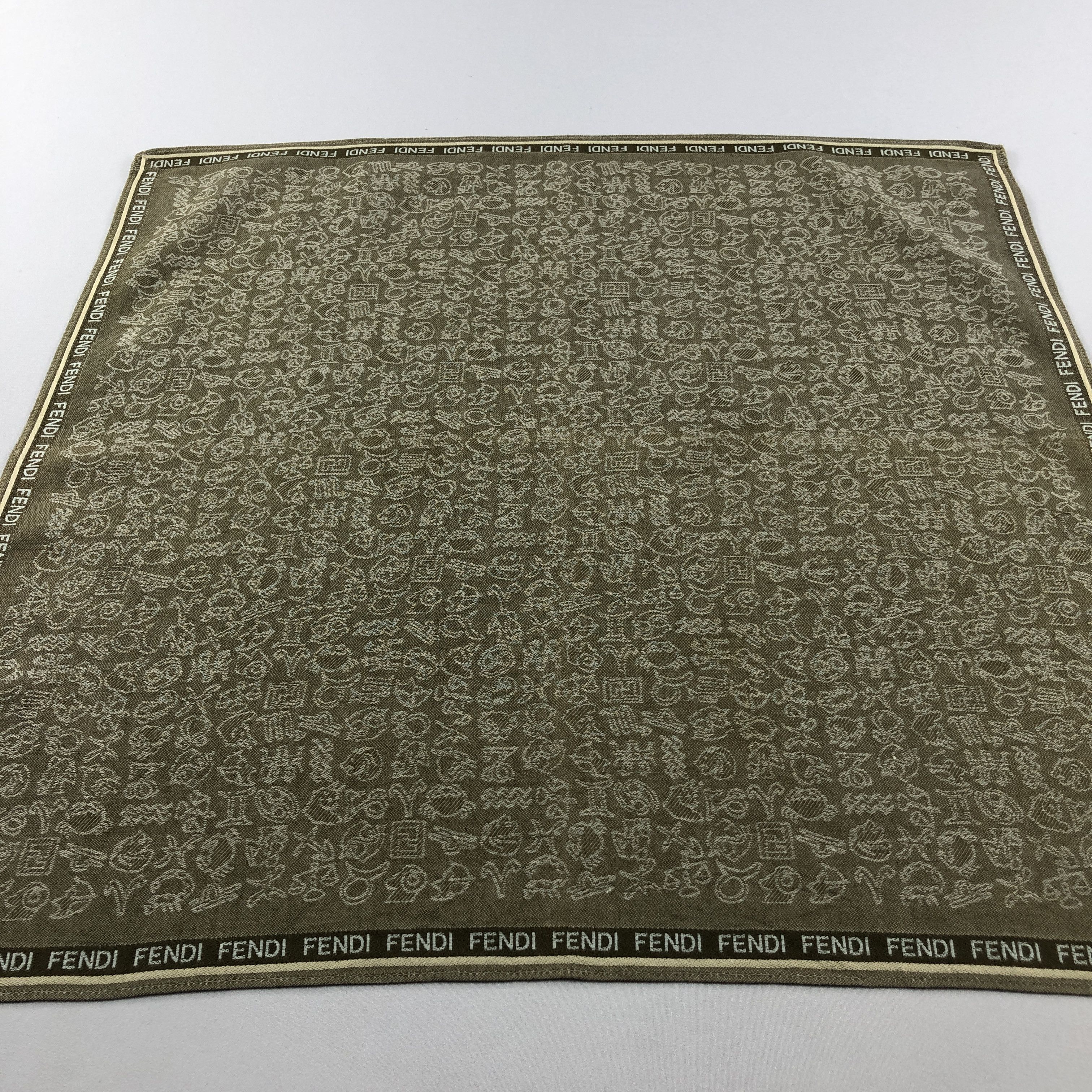 Vintage Fendi Handkerchief Neckerchief Bandana H2836 Size ONE SIZE - 6 Thumbnail