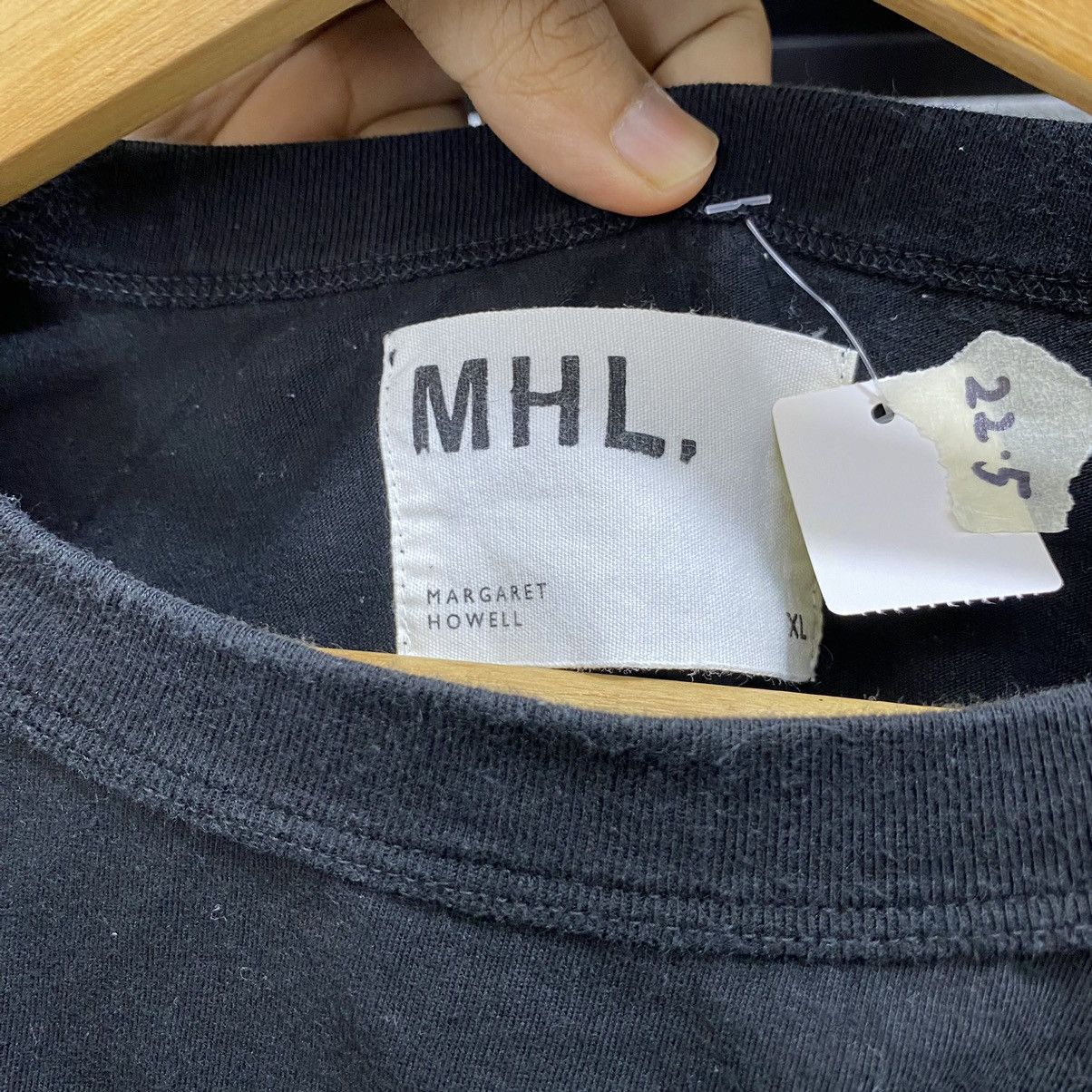 Designer × Japanese Brand × Margaret Howell Tshirt Margaret Howell Single Pocket Black Colour Size US XL / EU 56 / 4 - 3 Thumbnail