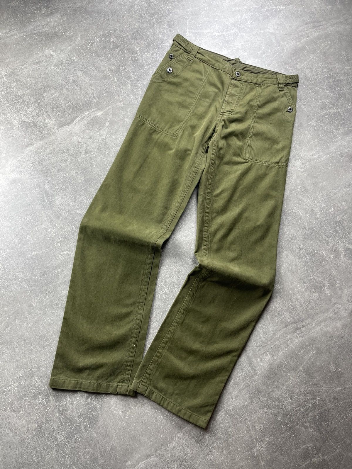 Dolce & Gabbana Dolce & Gabbana Patriot Utility Cargo Pants Olive Green Size US 33 - 7 Thumbnail