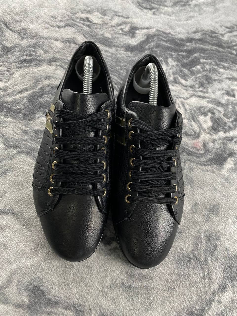 Versace Versace Collection Leather Sneakers Women Size US 9 / IT 39 - 2 Thumbnail