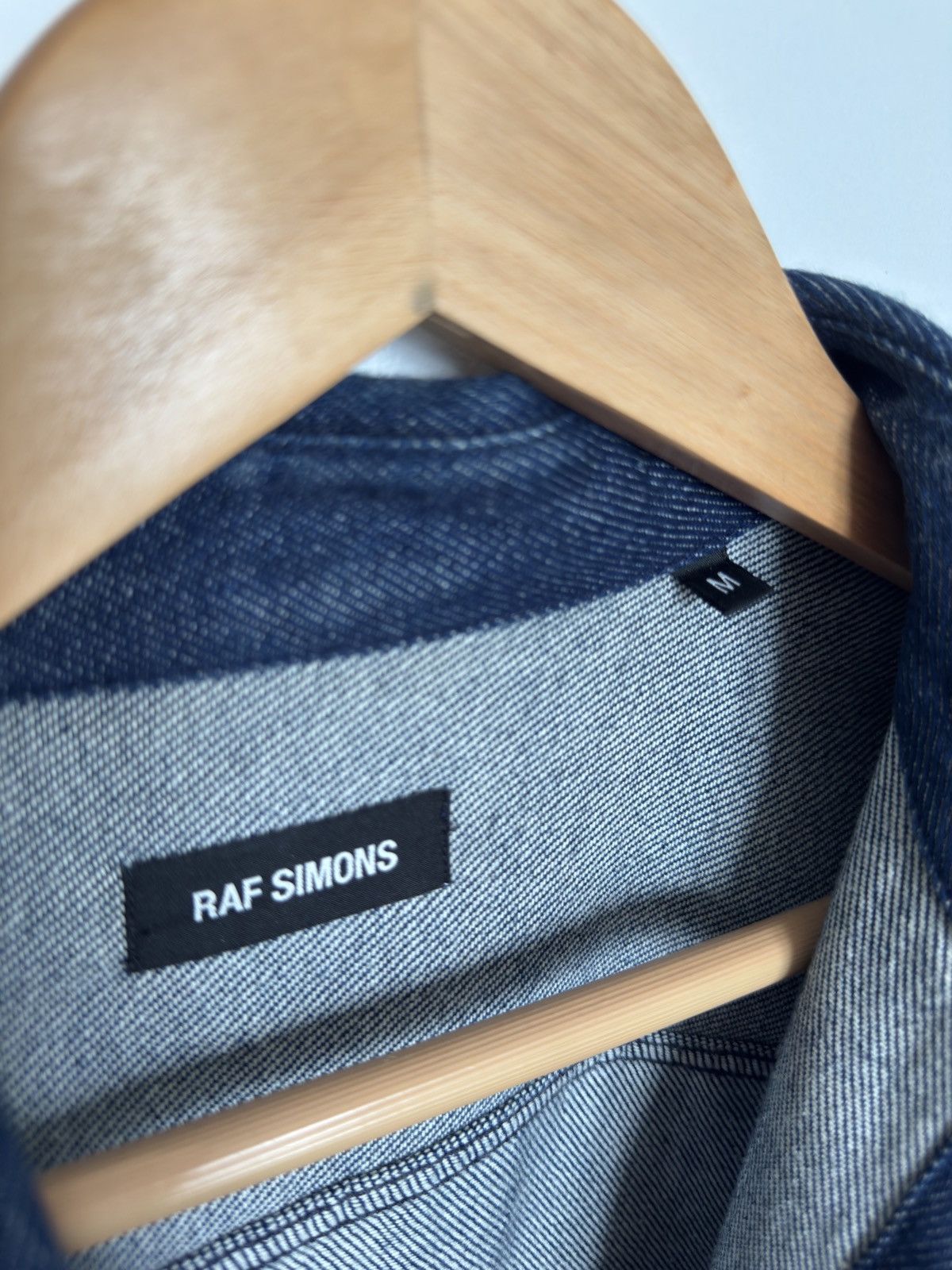 Raf Simons Raf Simons Taped silver leather brand denim shirt size M Size US M / EU 48-50 / 2 - 3 Thumbnail