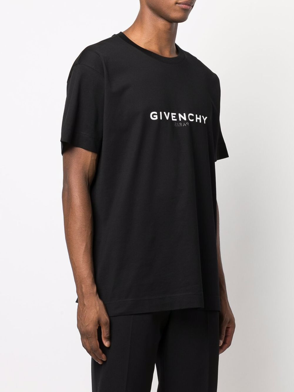 Givenchy Black Reverse Logo Oversized T-Shirt Size US S / EU 44-46 / 1 - 2 Thumbnail