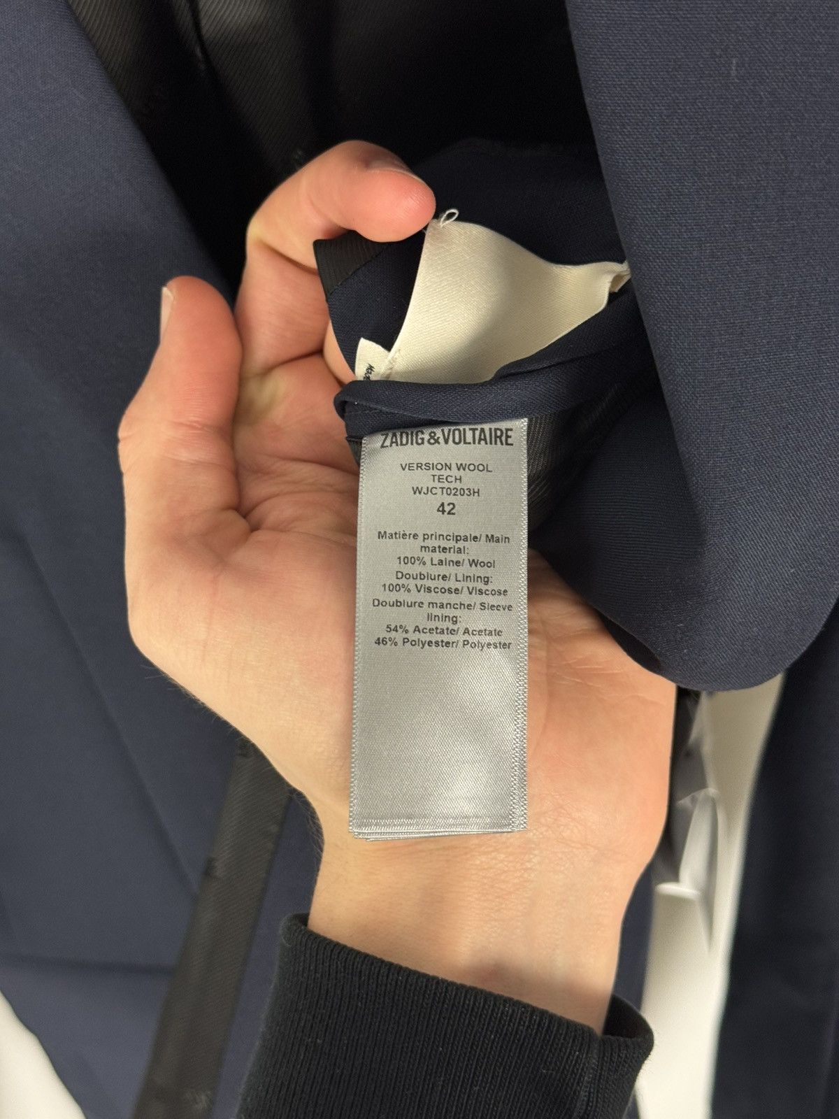 Zadig & Voltaire New! Zadig&Voltaire Version Wool Tech Blazer Size 42R - 16 Thumbnail