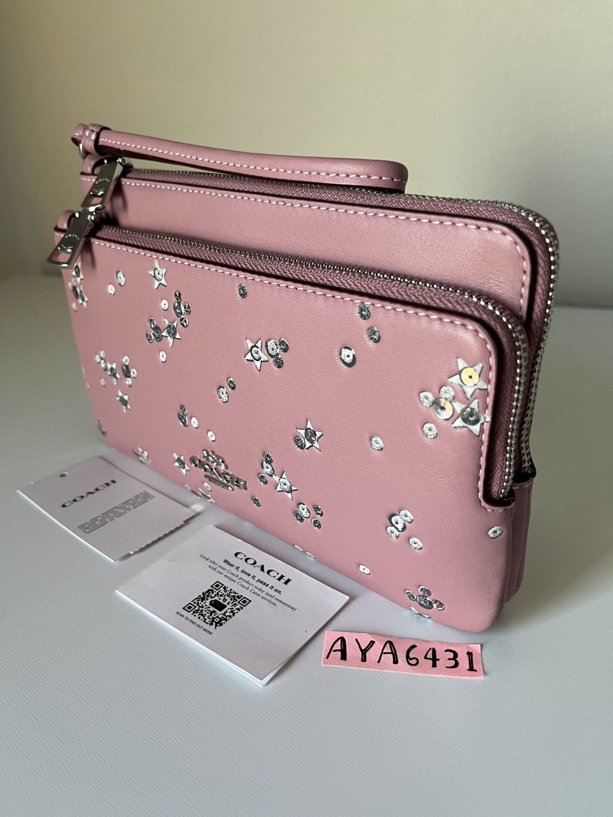 Coach Coach double zip wristlet with star print Size ONE SIZE - 1 Thumbnail