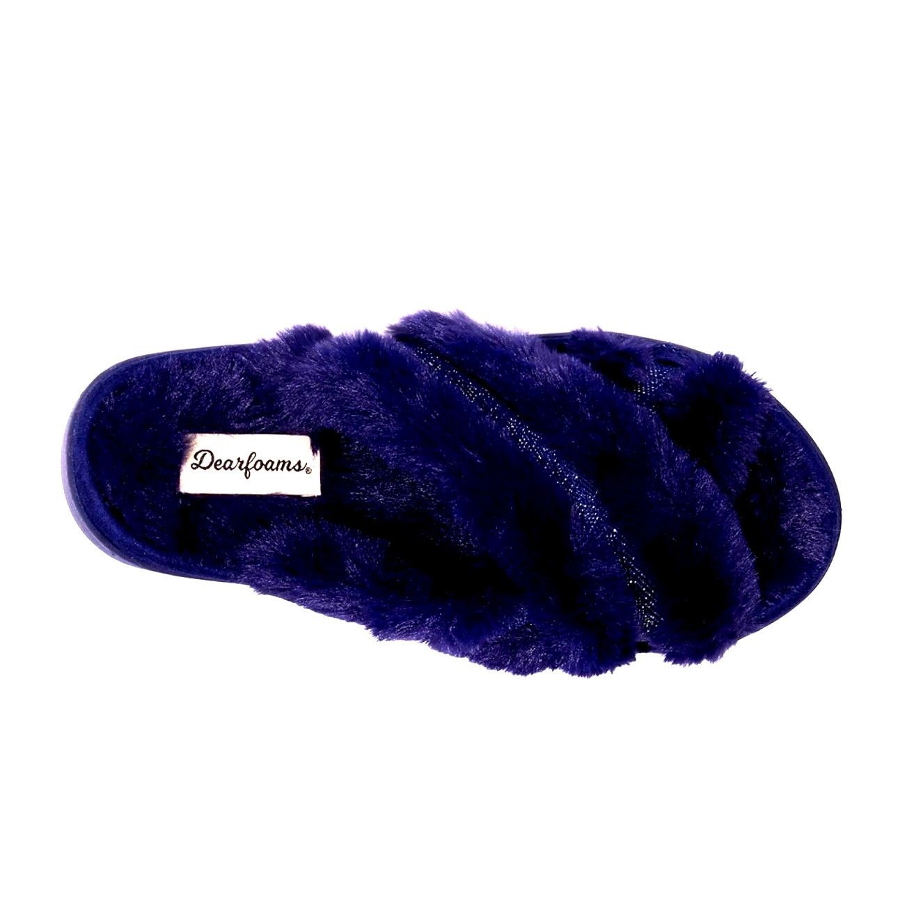 Other Dearfoams Astrid Crossband Slides Peacoat size M (7/8) Size US 7 / IT 37 - 3 Thumbnail