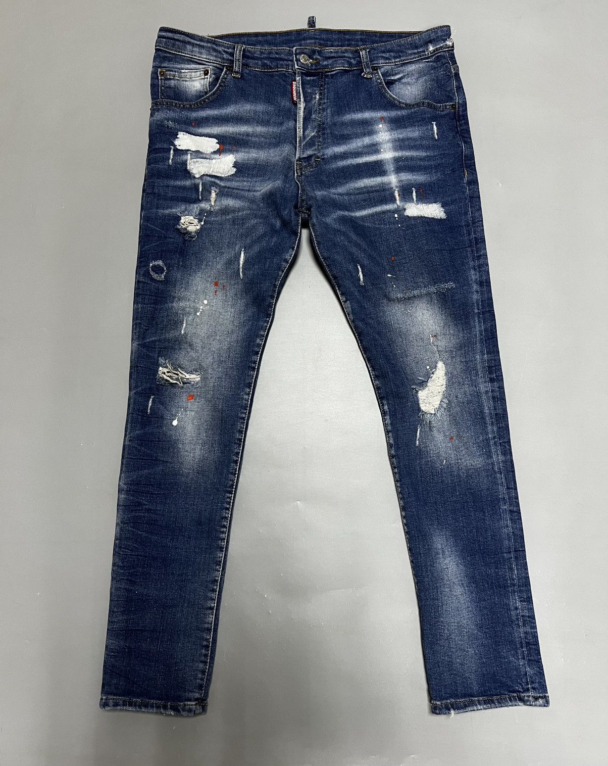 Dsquared2 Dsquared Distressed Jeans Denim Paint y2k Size US 34 / EU 50 - 1 Thumbnail