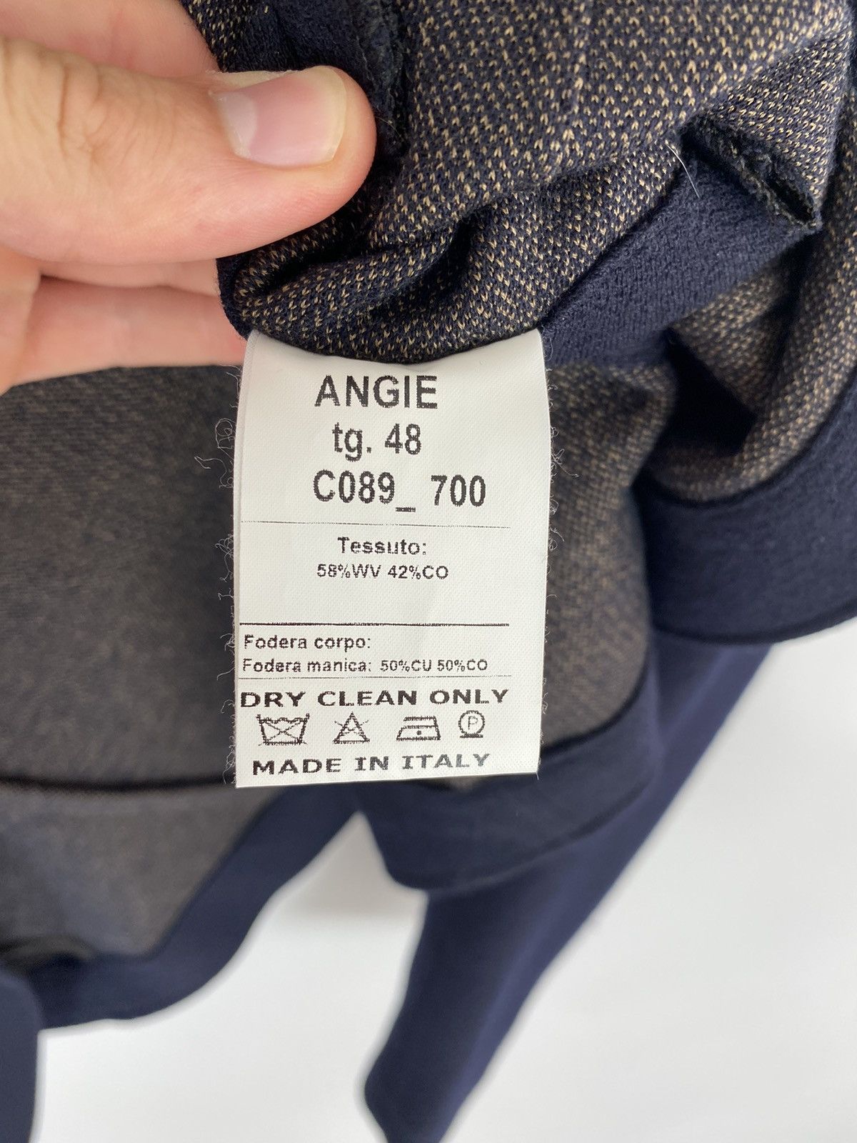 THE GIGI The Gigi Classic Dark Blue Blazer Made in Italy Size 48R - 11 Thumbnail