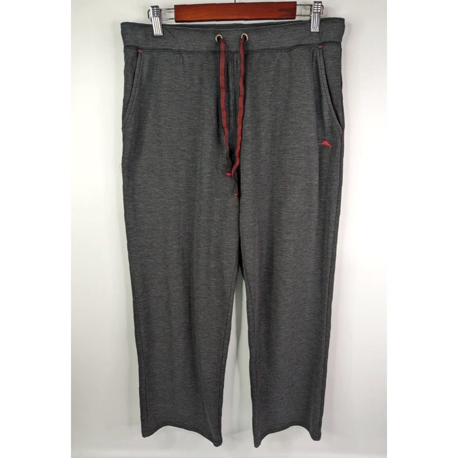 Tommy Bahama Tommy Bahama Pants Mens Large Grey Sweatpants Lounge Drawstring Casual Size US 33 - 2 Thumbnail