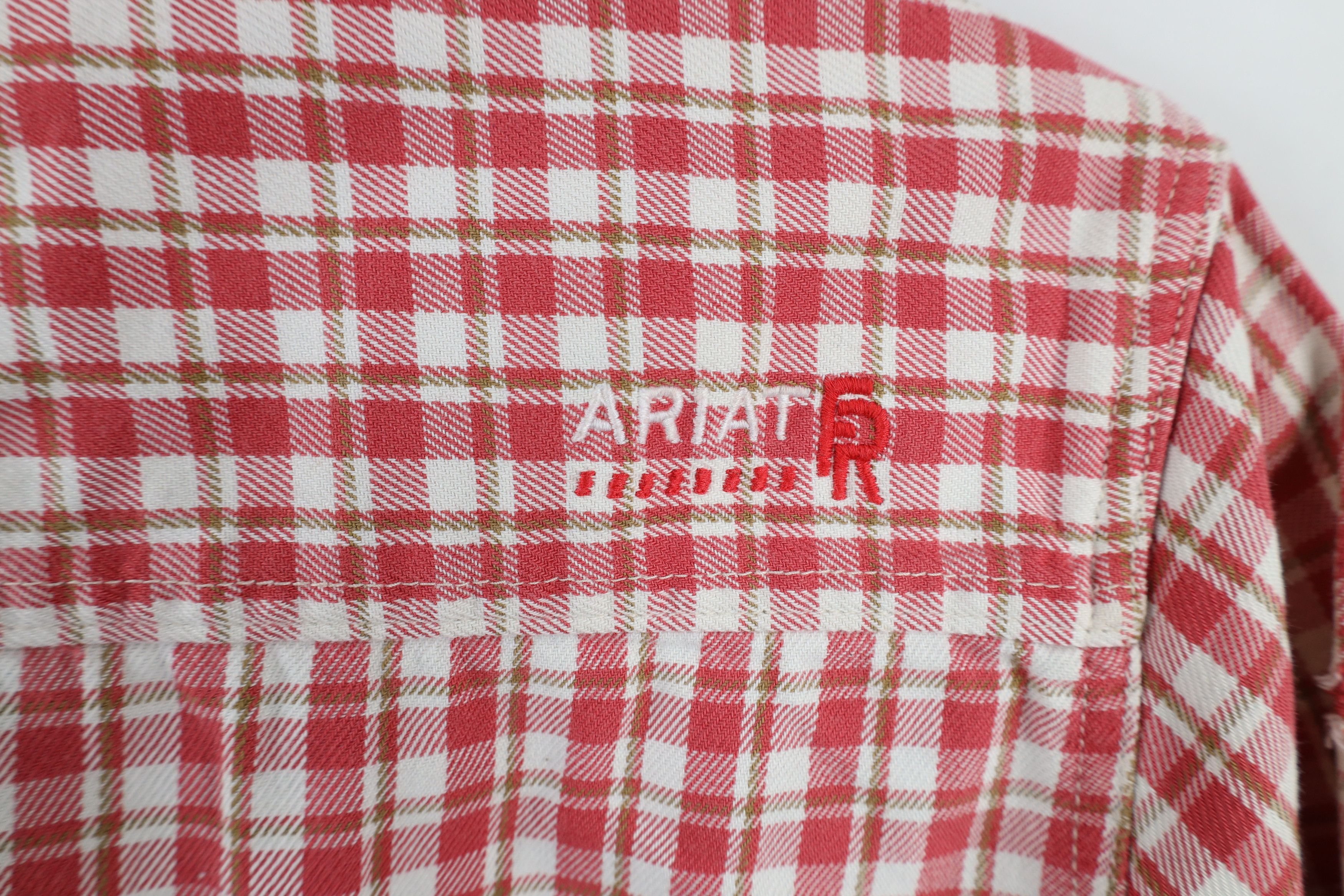 Ariat × Vintage Ariat FR Fire Flame Resistant Flannel Work Button Shirt Size M / US 6-8 / IT 42-44 - 18 Thumbnail