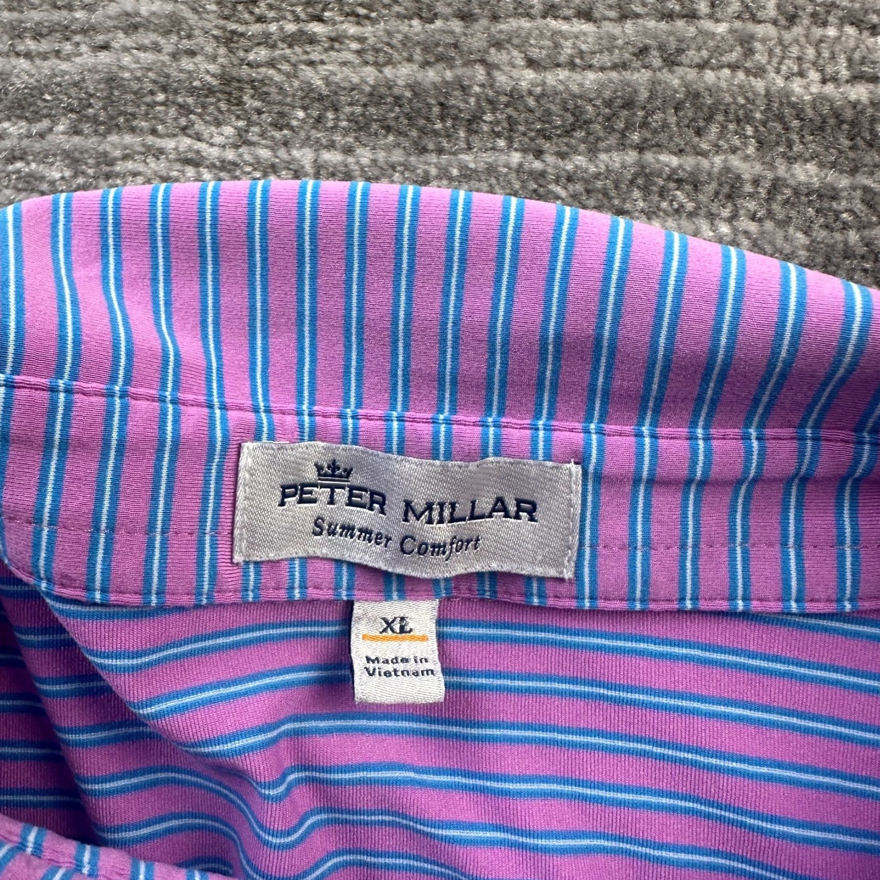 Peter Millar Peter Millar Polo Shirt Mens XL Purple Blue Golf Summer Comfort All Seasons Lightweight Size US XL / EU 56 / 4 - 5 Thumbnail