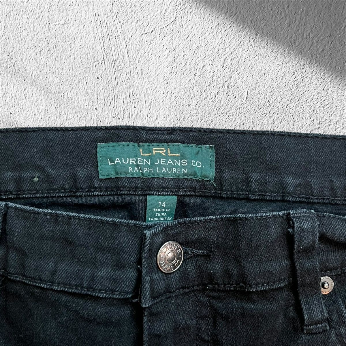 Lauren Ralph Lauren Lauren Ralph Lauren Co Black Relaxed Jeans – Size 14 Size 34" / US 12 / IT 48 - 5 Thumbnail