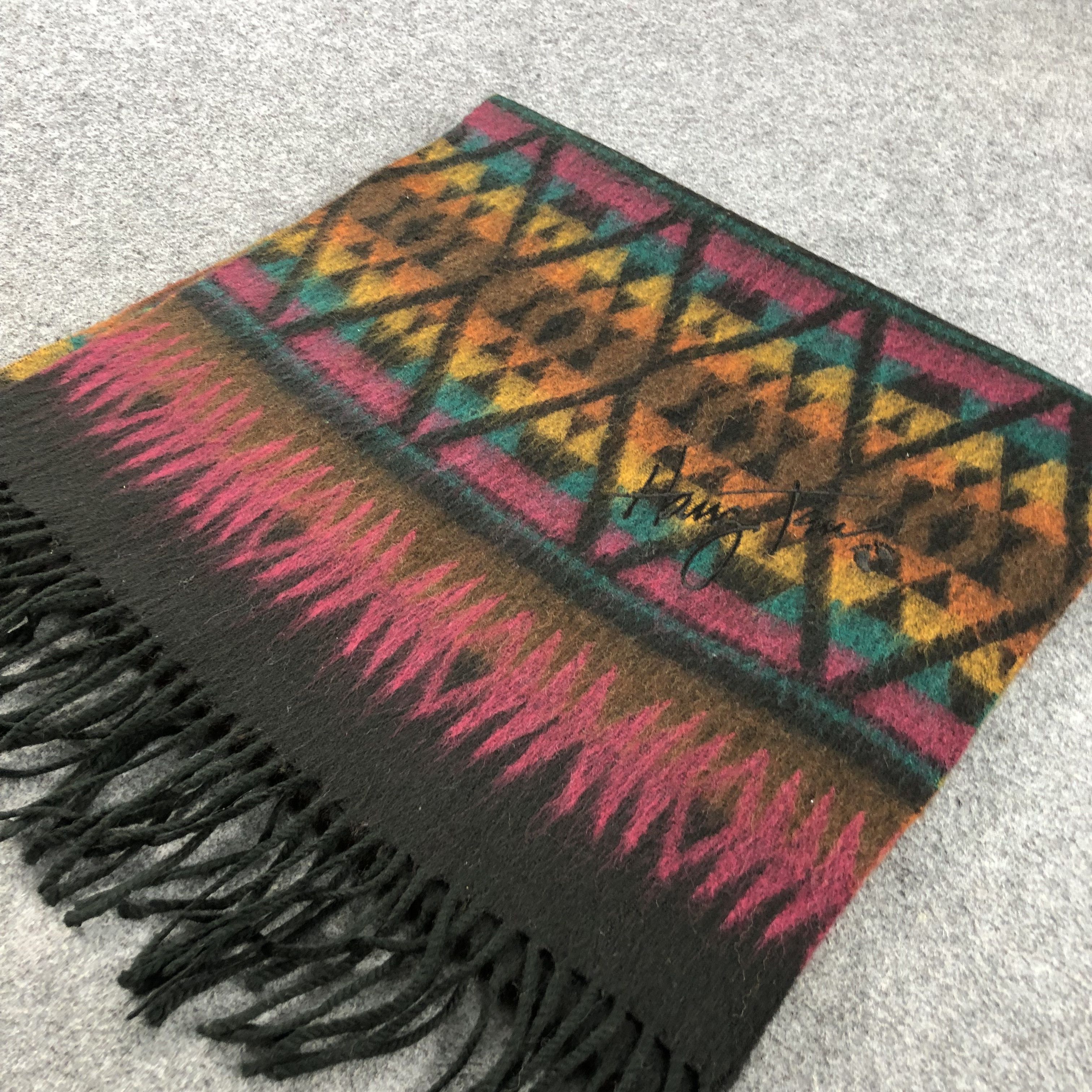 Hang Ten Hang Ten Navajo Wool Scarf Muffler V723 Size ONE SIZE - 3 Thumbnail
