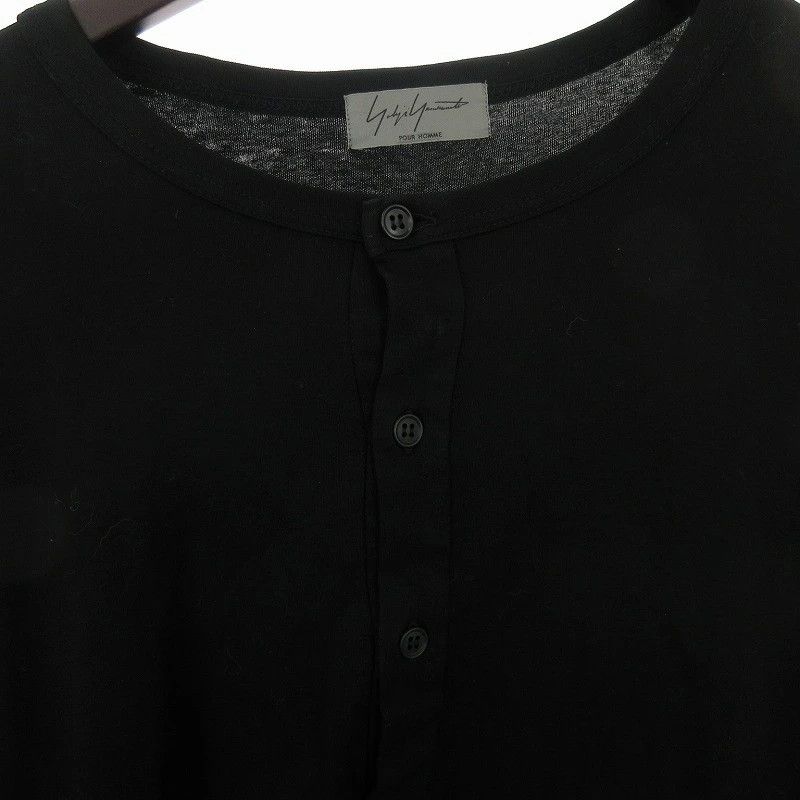 Yohji Yamamoto Yohji Yamamoto pour homme/16SS Slit Long Cut T-shirt Size US L / EU 52-54 / 3 - 3 Thumbnail