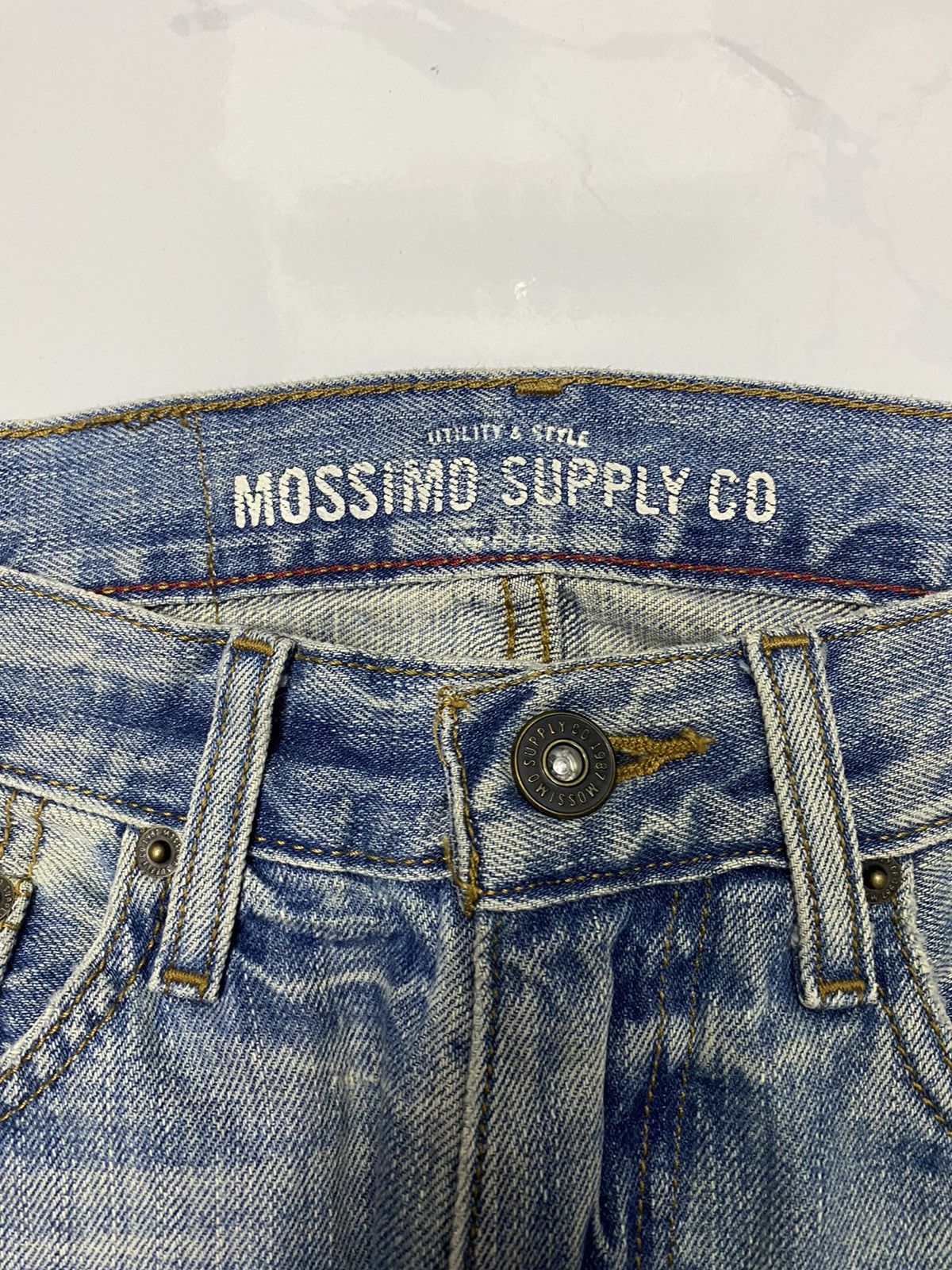 Japanese Brand × Mossimo 🔥DISTRESSED DENIM MOSSIMO SUPPLY CO DENIM JEANS Size US 31 - 7 Thumbnail