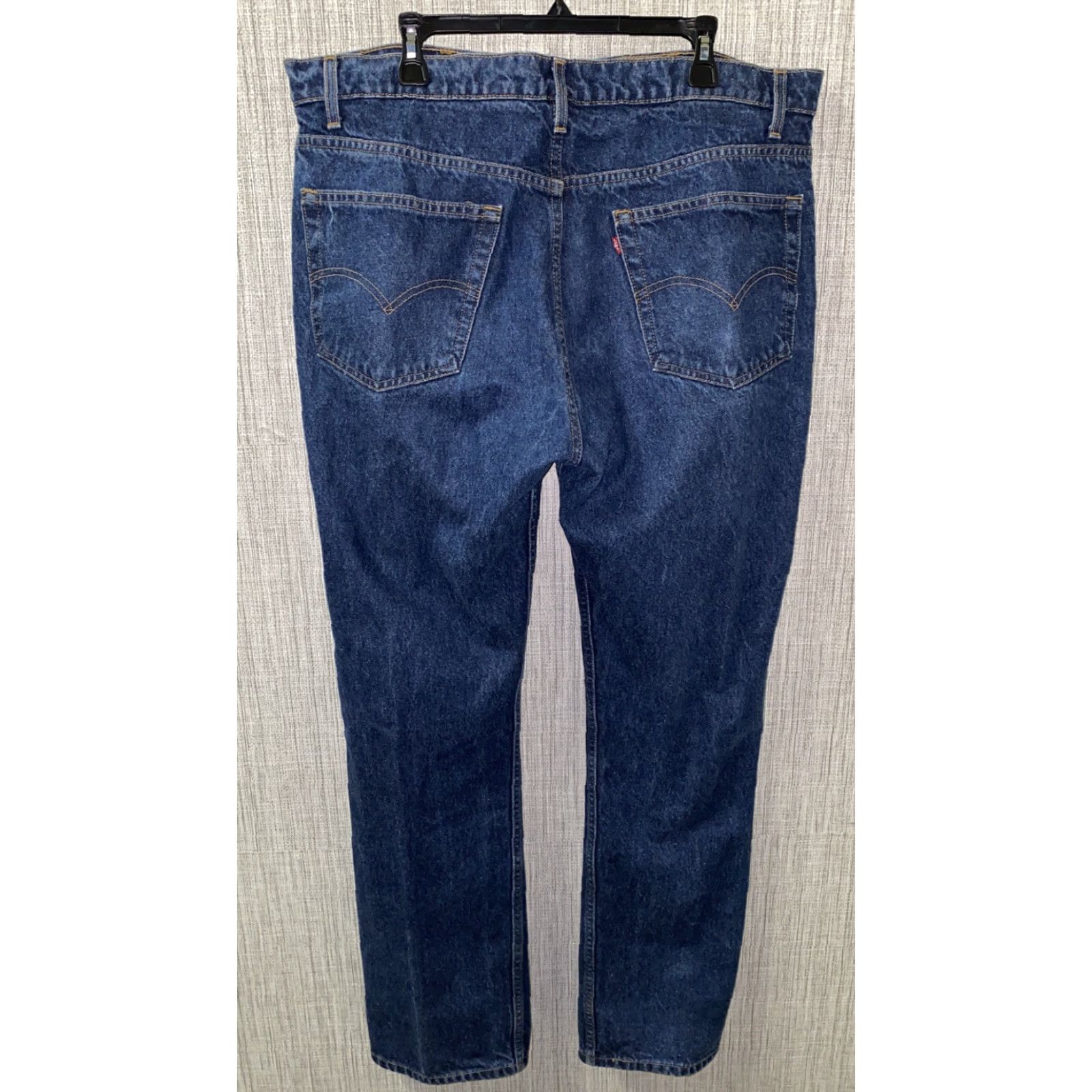 Levi's Levi’s Jeans Mens Blue Regular Fit Straight Leg 42x34 Size 42 34 Cotton Cotton Regular Mens JeaNs Size US 42 / EU 58 - 2 Thumbnail