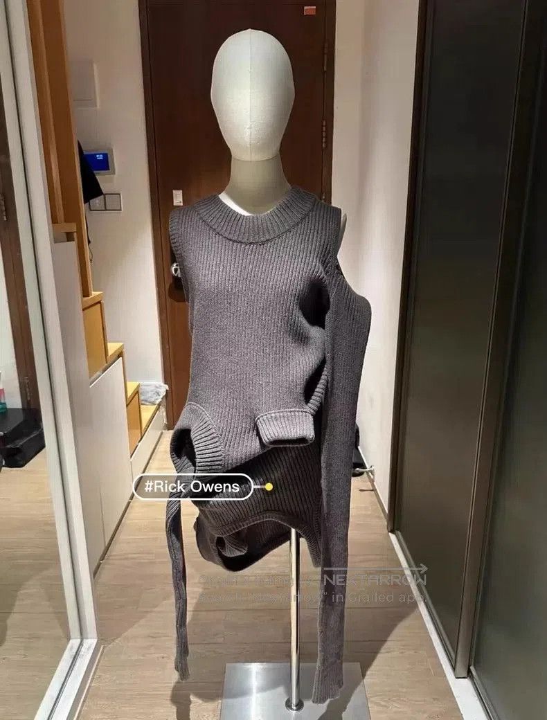 Rick Owens rick owens fw21 gethsemane banana sweater. Size US L / EU 52-54 / 3 - 6 Thumbnail