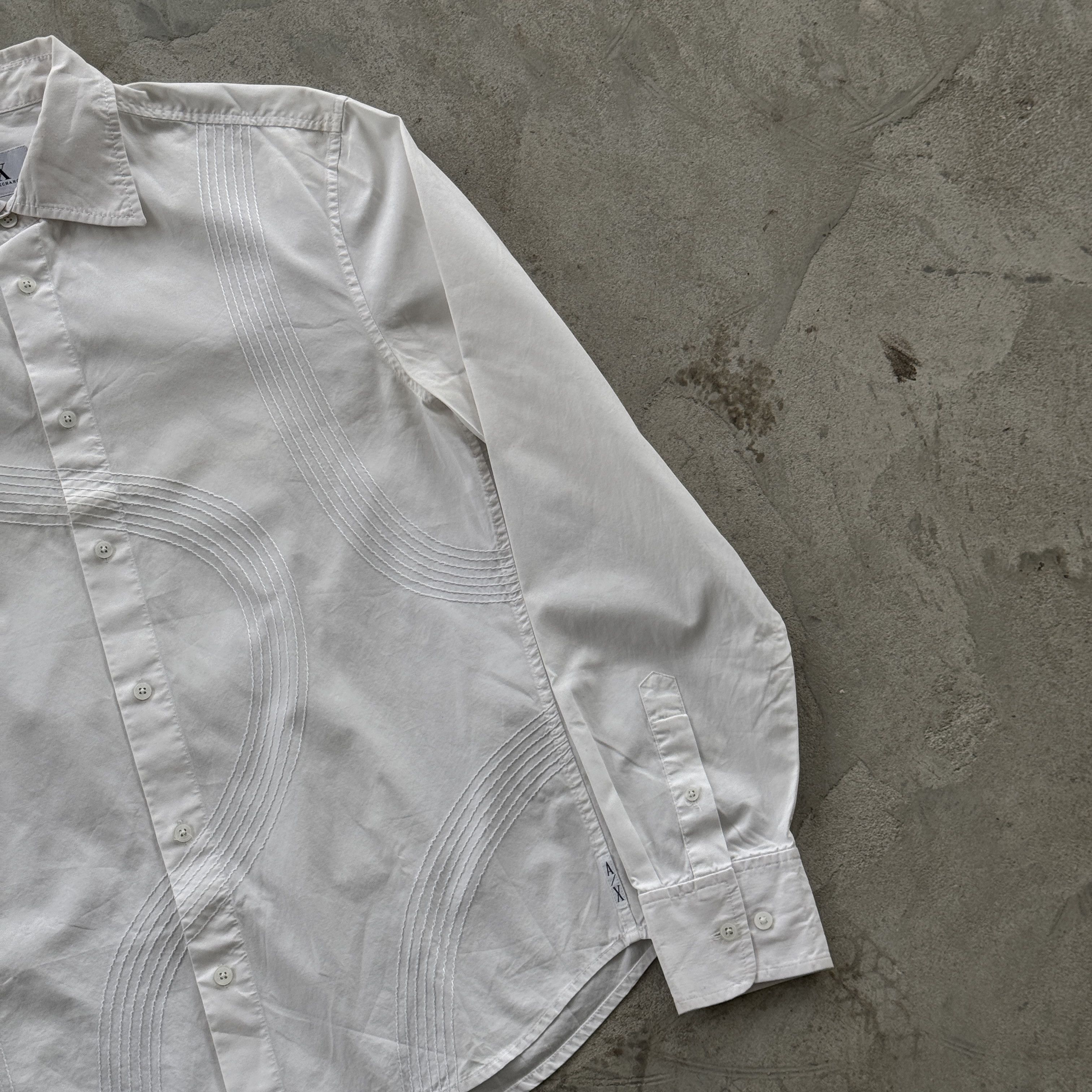 Armani Exchange Vintage 90s Armani Exchange Button Ups Shirt Y2K Size US M / EU 48-50 / 2 - 2 Thumbnail