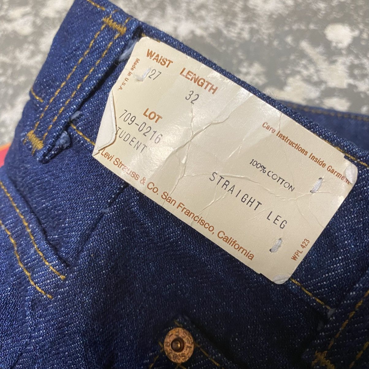 Levi's × Vintage Vintage Levi’s Straight Leg 709-0216 80s Denim Jeans USA NWT Size US 27 - 11 Thumbnail