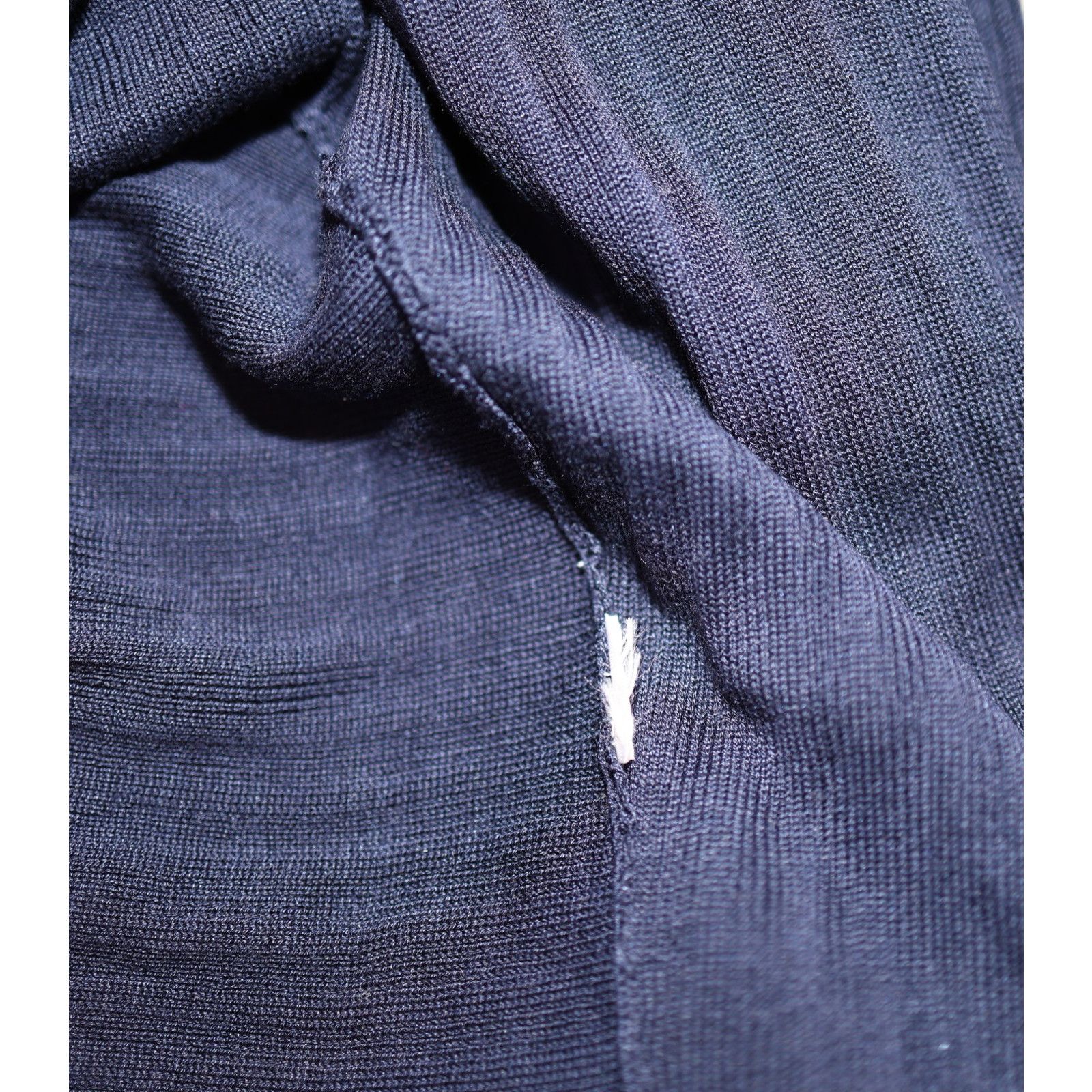 Eileen Fisher EILEEN FISHER Blue Open Front Pointed Hem Ribbed Cardigan PS Size S / US 4 / IT 40 - 6 Thumbnail