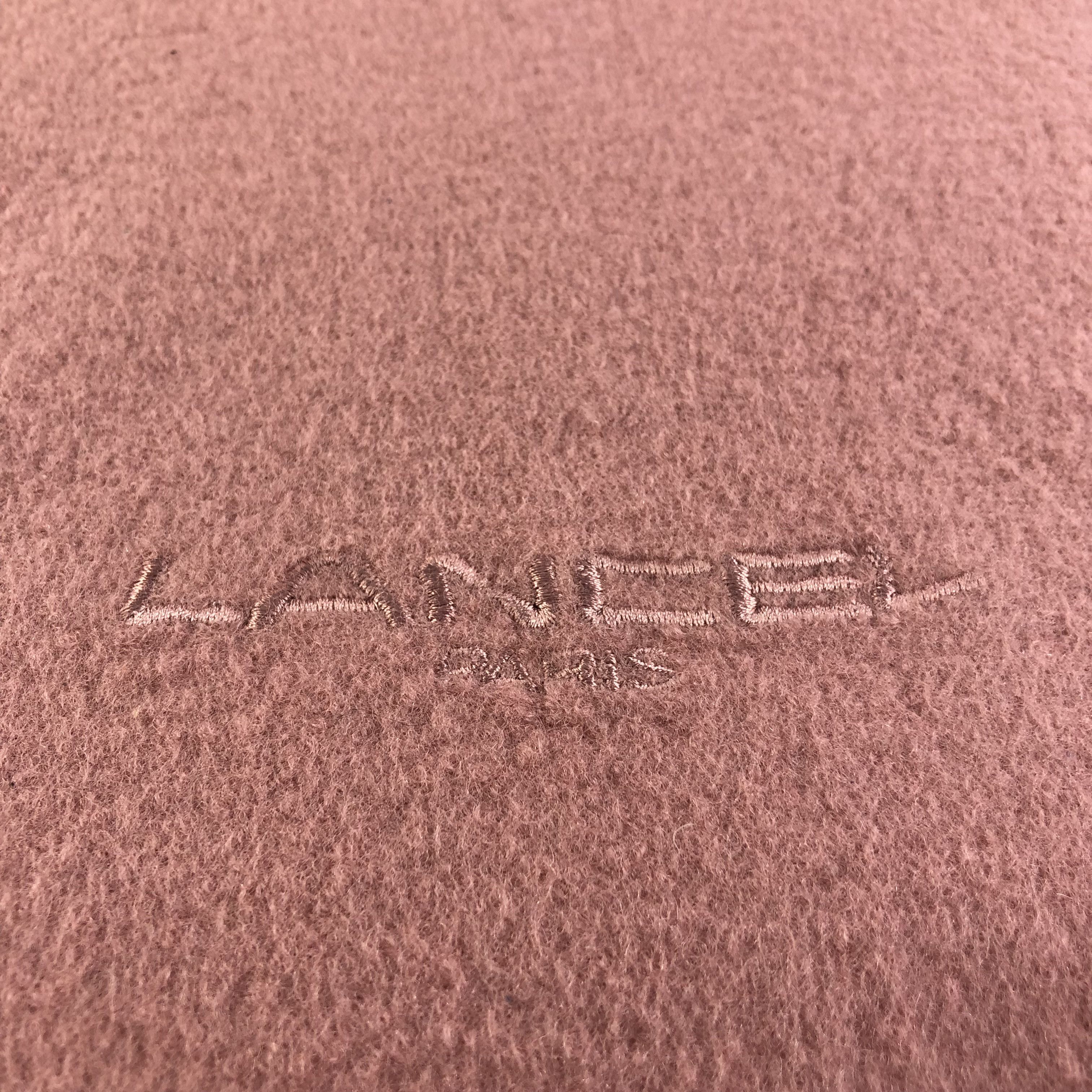 Lancel Lancel Pink Wool Scarf Muffler V1301 Size ONE SIZE - 4 Thumbnail