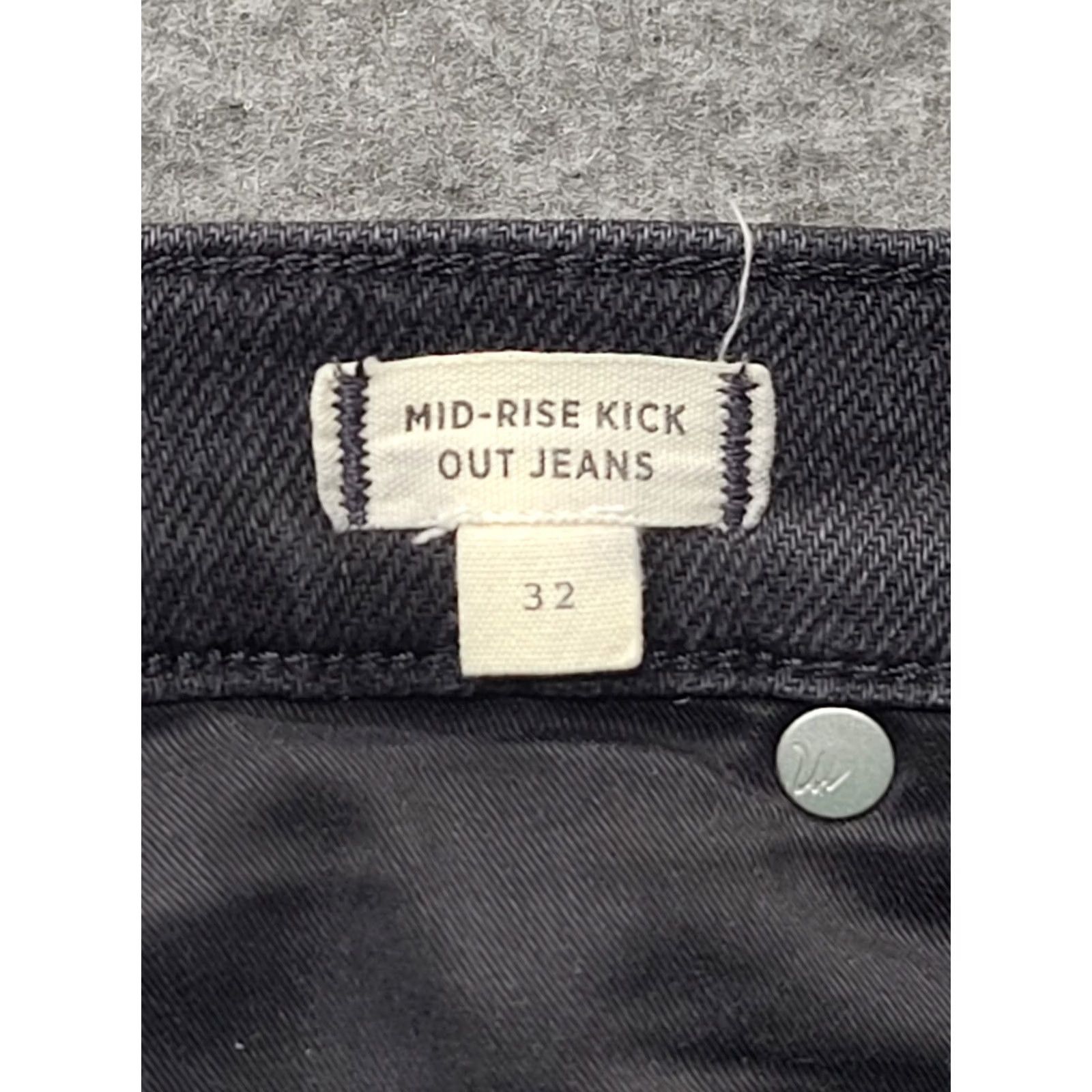 Madewell Madewell Jeans Women’s 32x27 Dark Wash Flared Kick Out Mid-Rise Denim Size 24" / US 00 / IT 34 - 3 Thumbnail