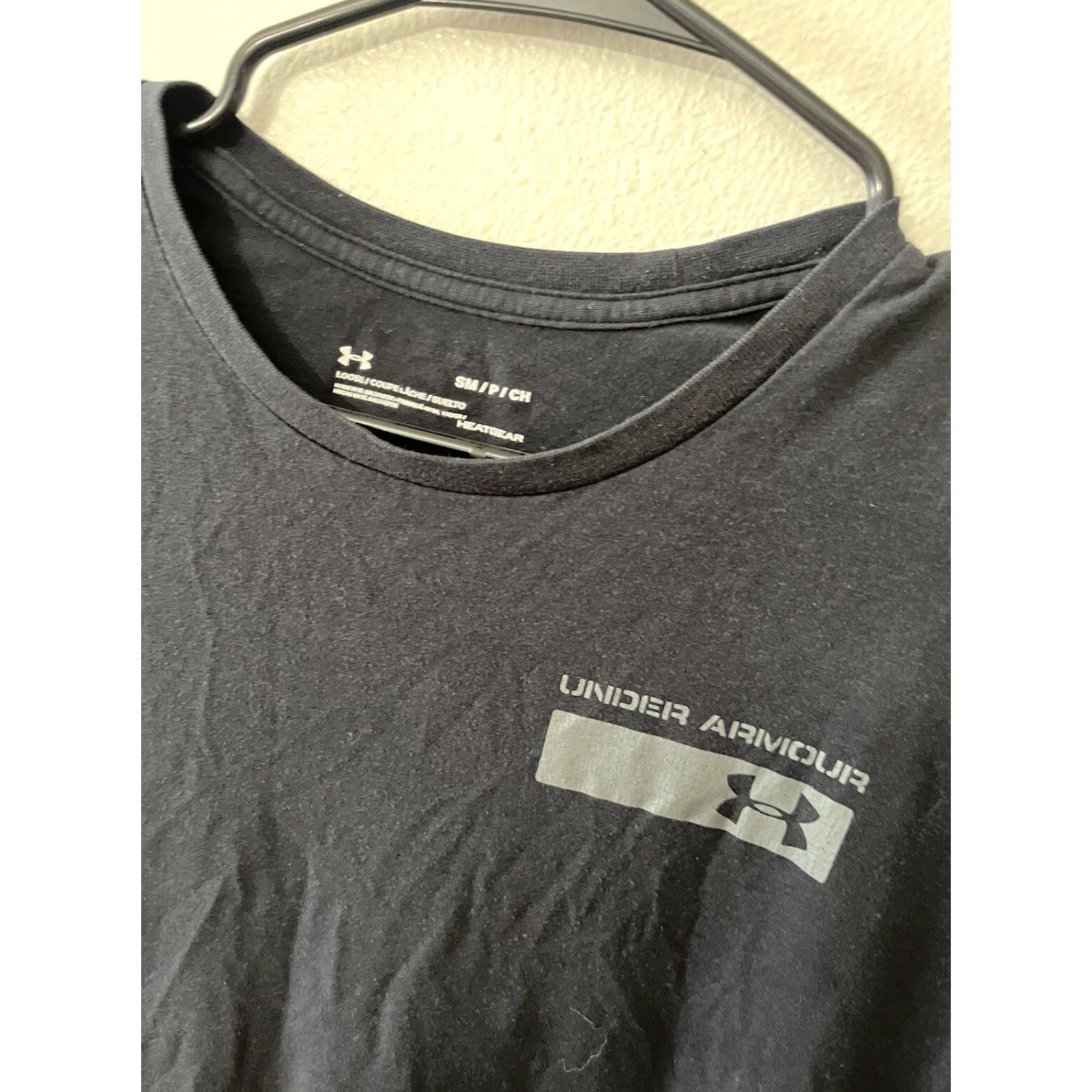 Under Armour Under Armour HeatGear Graphic T-Shirt Men Small Black Logo Regular Fit Size US S / EU 44-46 / 1 - 3 Thumbnail