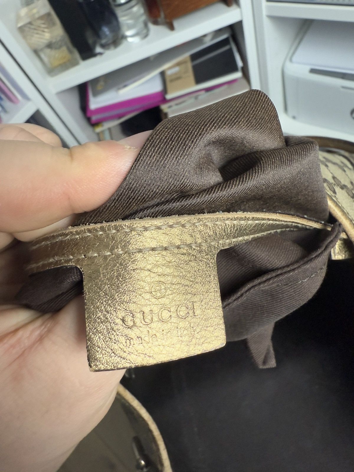 Designer × Gucci × Vintage Vintage y2k Gucci monogram tote / shopper bag luxury designer Size ONE SIZE - 22 Thumbnail
