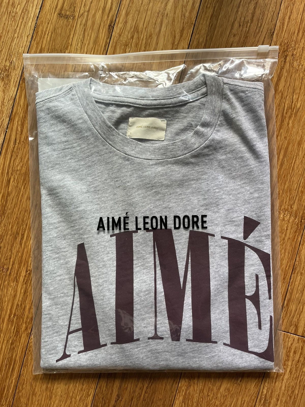 Aime Leon Dore Small ALD Aime slub tee grey burgundy Size US S / EU 44-46 / 1 - 3 Thumbnail
