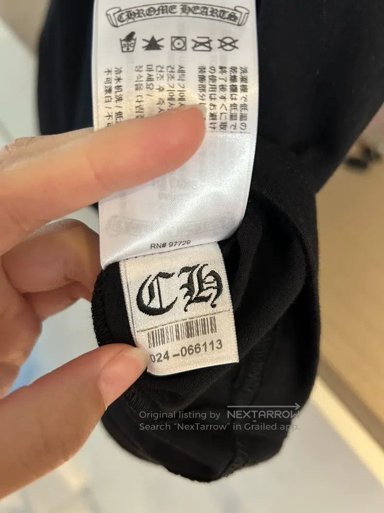 Chrome Hearts CHROME HEARTS Size L Color overlapping cross letter black p Size US L / EU 52-54 / 3 - 9 Thumbnail