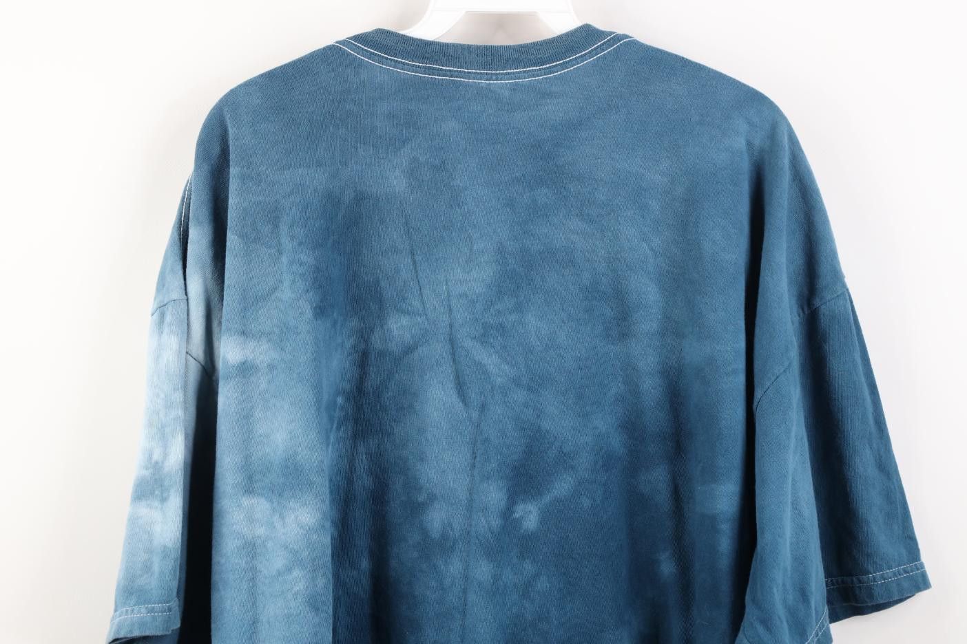 Vintage Vintage 90s Streetwear White Wolf Acid Wash T-Shirt Blue Size US XXL / EU 58 / 5 - 10 Thumbnail