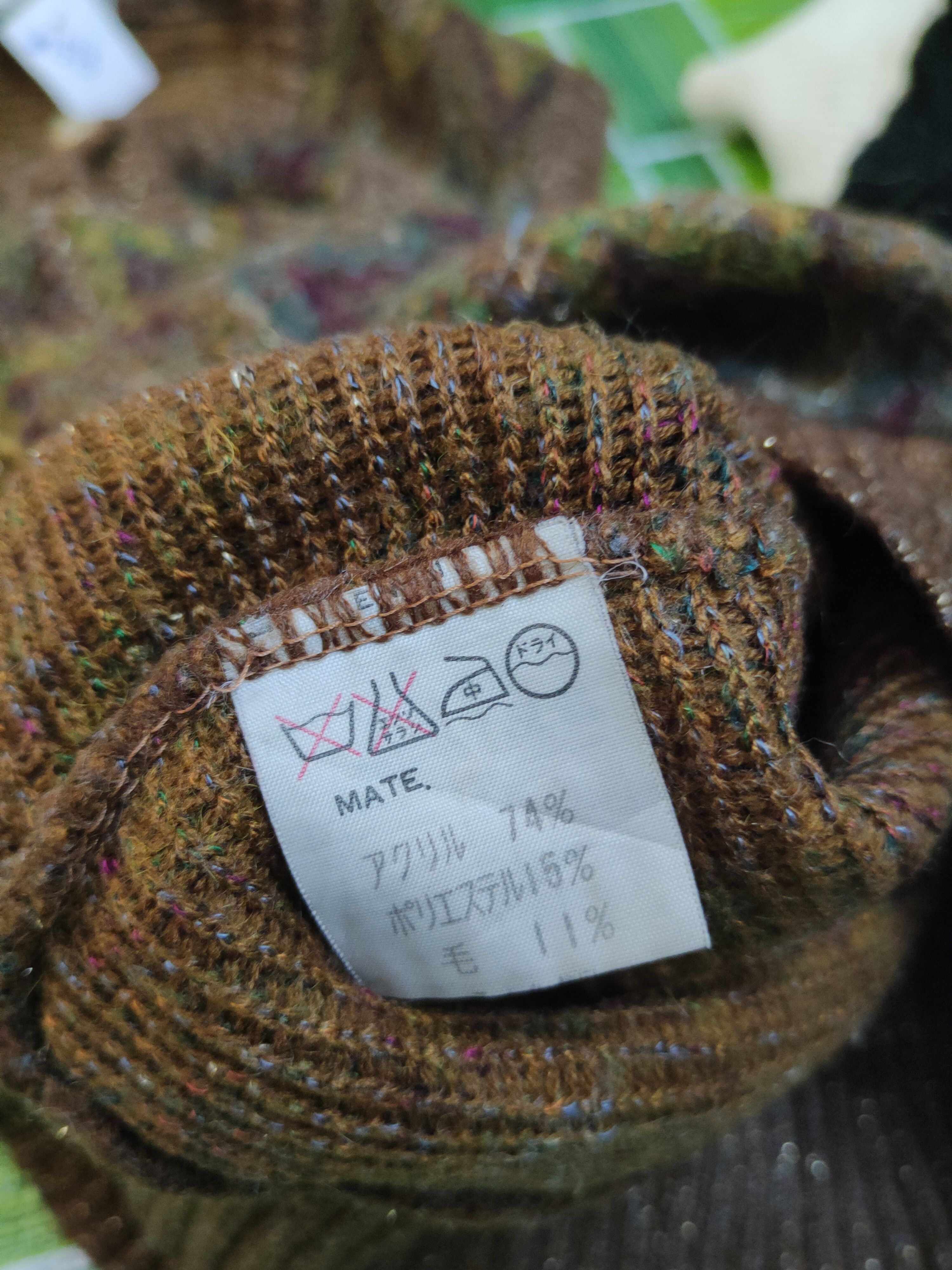 Japanese Brand × Vintage Hana-no Knit Dark Brown vintage mohair Knitwear Vests #W1513 Size XS / US 0-2 / IT 36-38 - 10 Thumbnail
