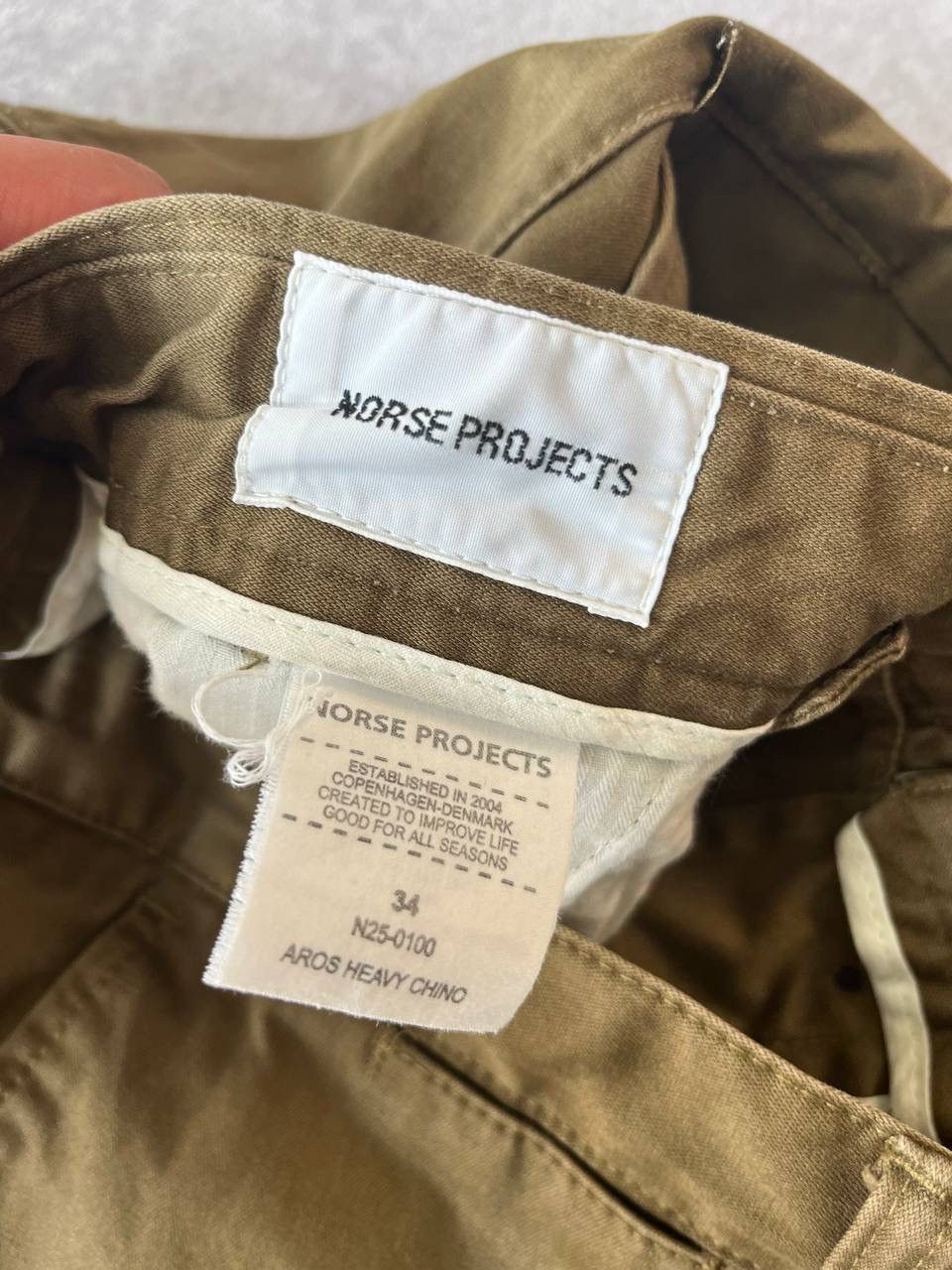 Other Norse Projects Aros Heavy Chino Pants Khaki Size 34 Size US 34 / EU 50 - 3 Thumbnail