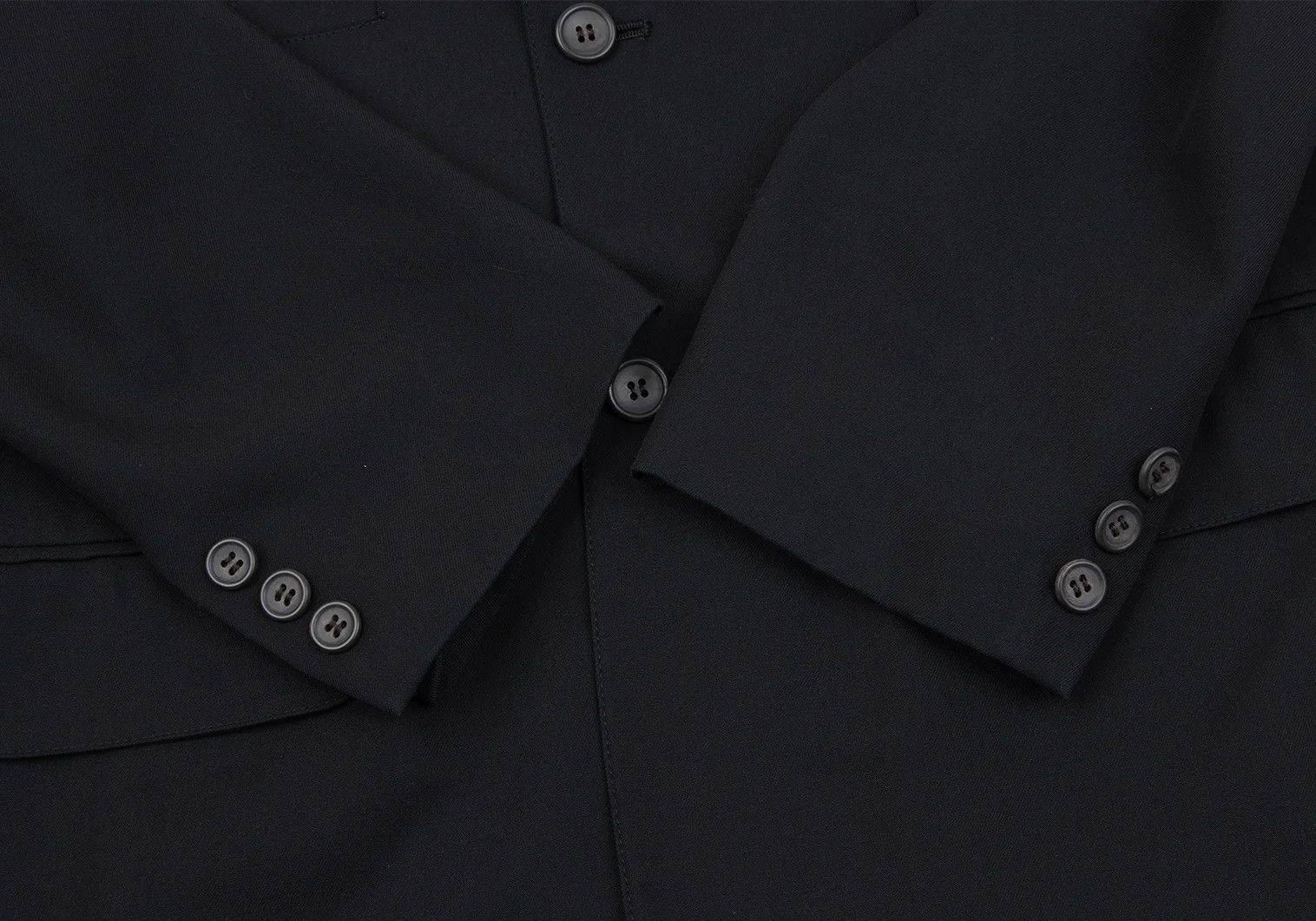 Jean Paul Gaultier Wool Nylon Pocket Design 3-Button Jacket in Black 50 Size US M / EU 48-50 / 2 - 10 Thumbnail