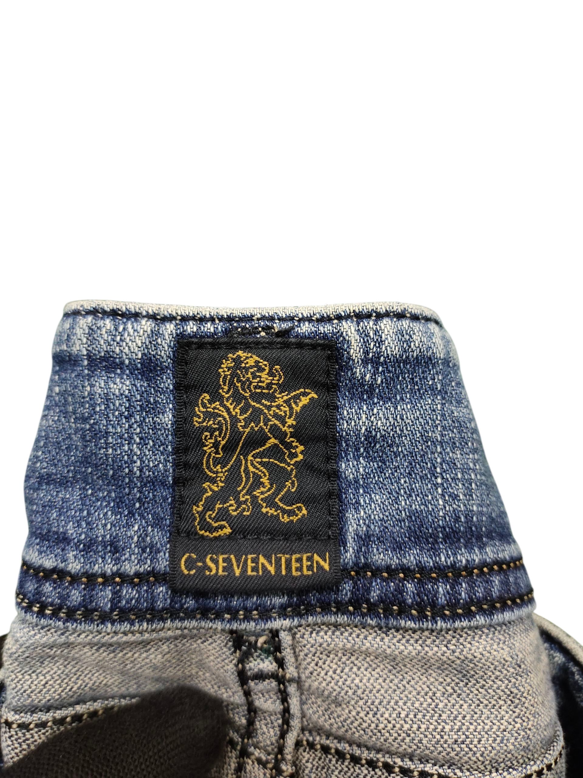 If Six Was Nine Flare Jeans C-Seventeen Clawmark Denim Bootcut Low Rise Size US 28 / EU 44 - 10 Thumbnail