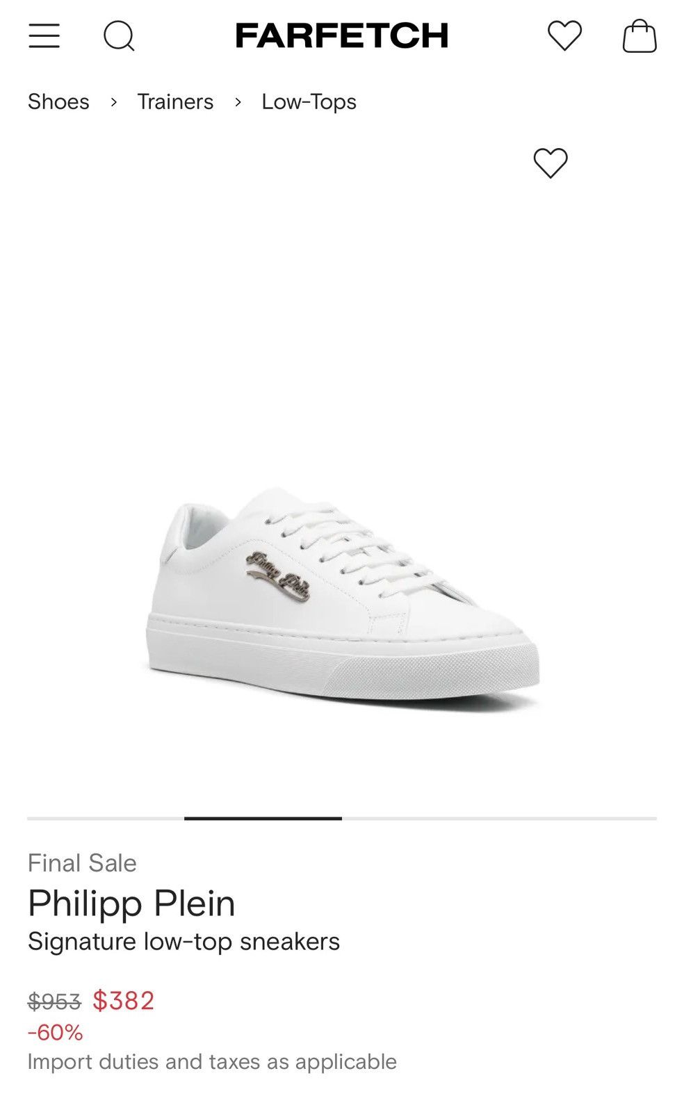 Philipp Plein Philipp Plein Men’s Sneakers Size US 7 / EU 40 - 17 Thumbnail