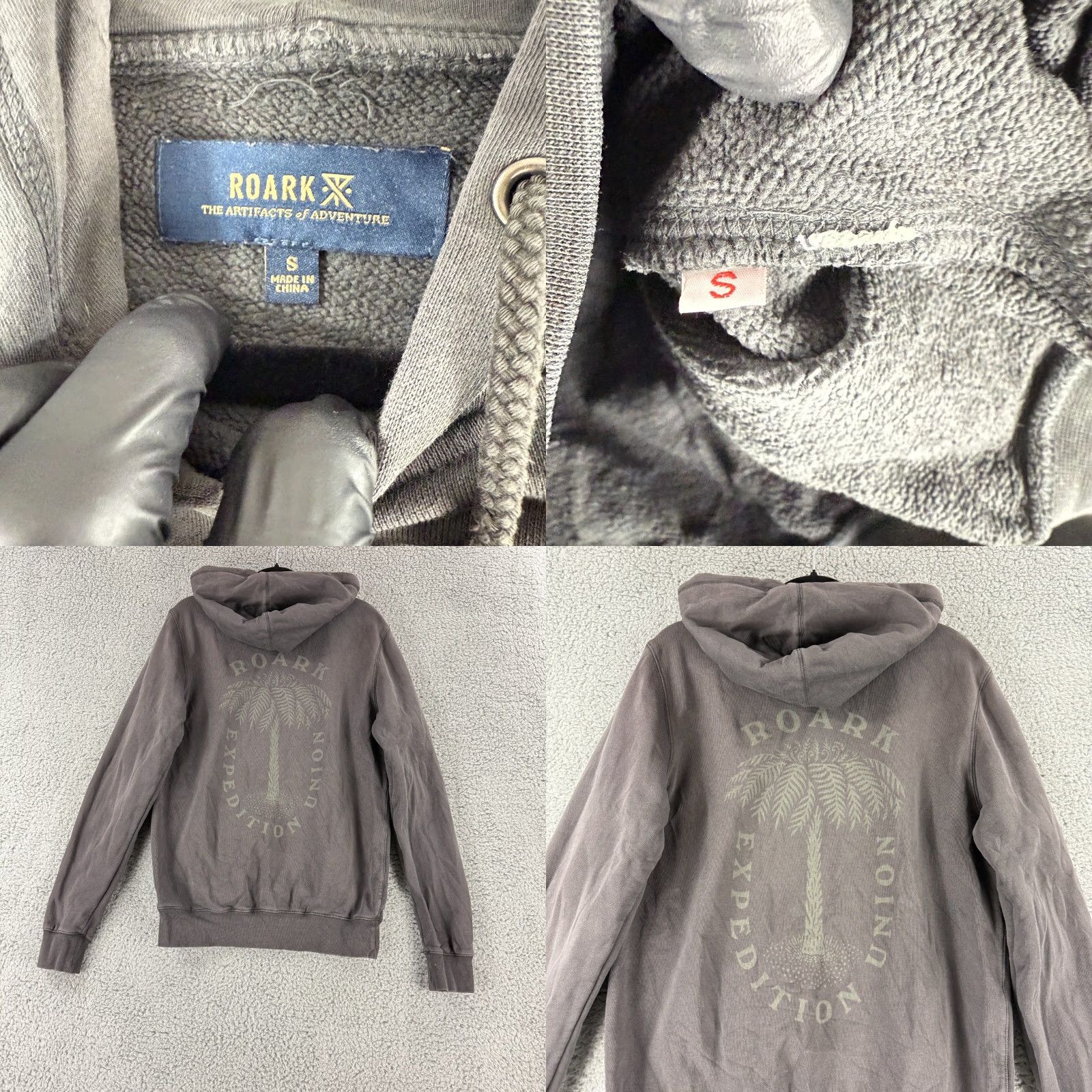 Roark Roark Expedition Union Sweater Mens Small Gray Hoodie Pullover Long Sleeve Knit Size US S / EU 44-46 / 1 - 8 Thumbnail