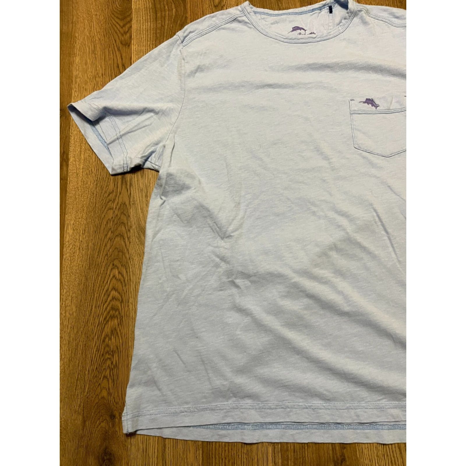 Tommy Bahama Tommy Bahama Shirt Men's Medium Blue Pocket Shirt Modern Short Sleeve Crew Neck Pocket Mens Size US M / EU 48-50 / 2 - 3 Thumbnail