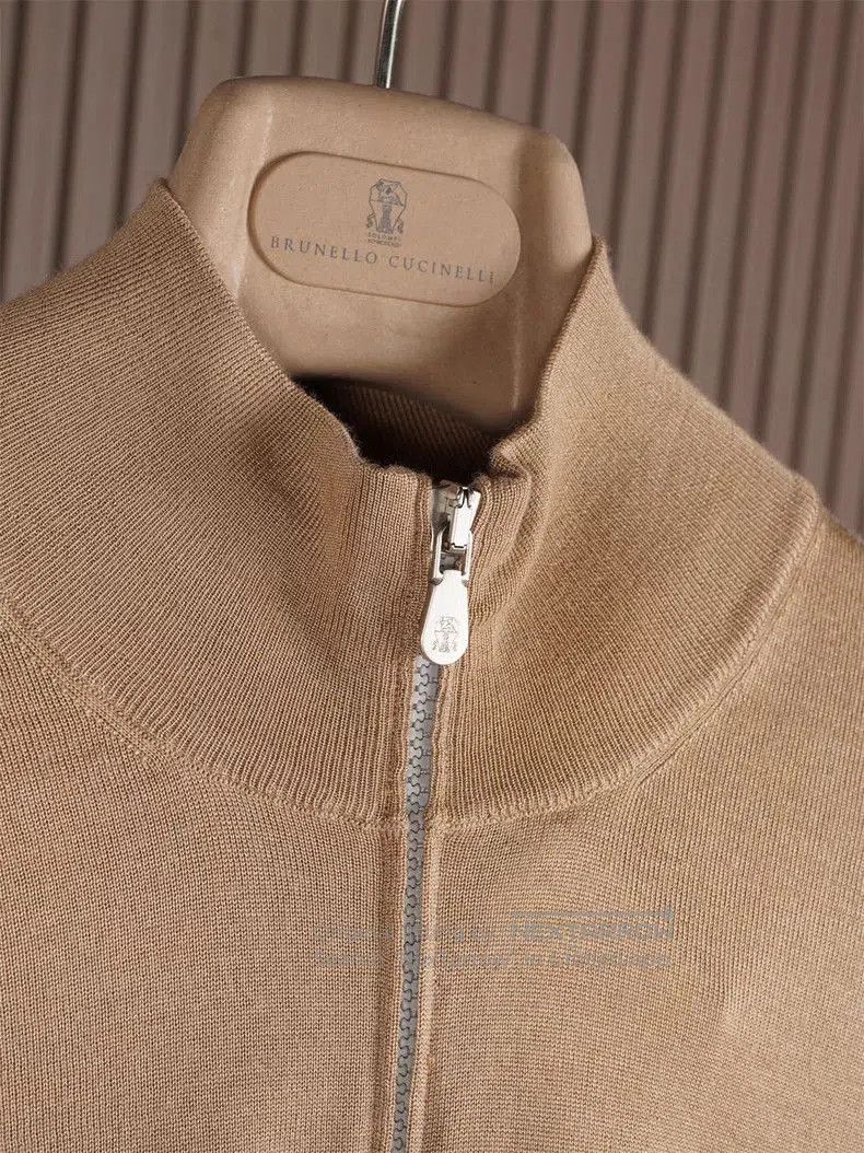 Brunello Cucinelli Brunello Cucinelli Cashmere Silk Jacket. Size US L / EU 52-54 / 3 - 3 Thumbnail