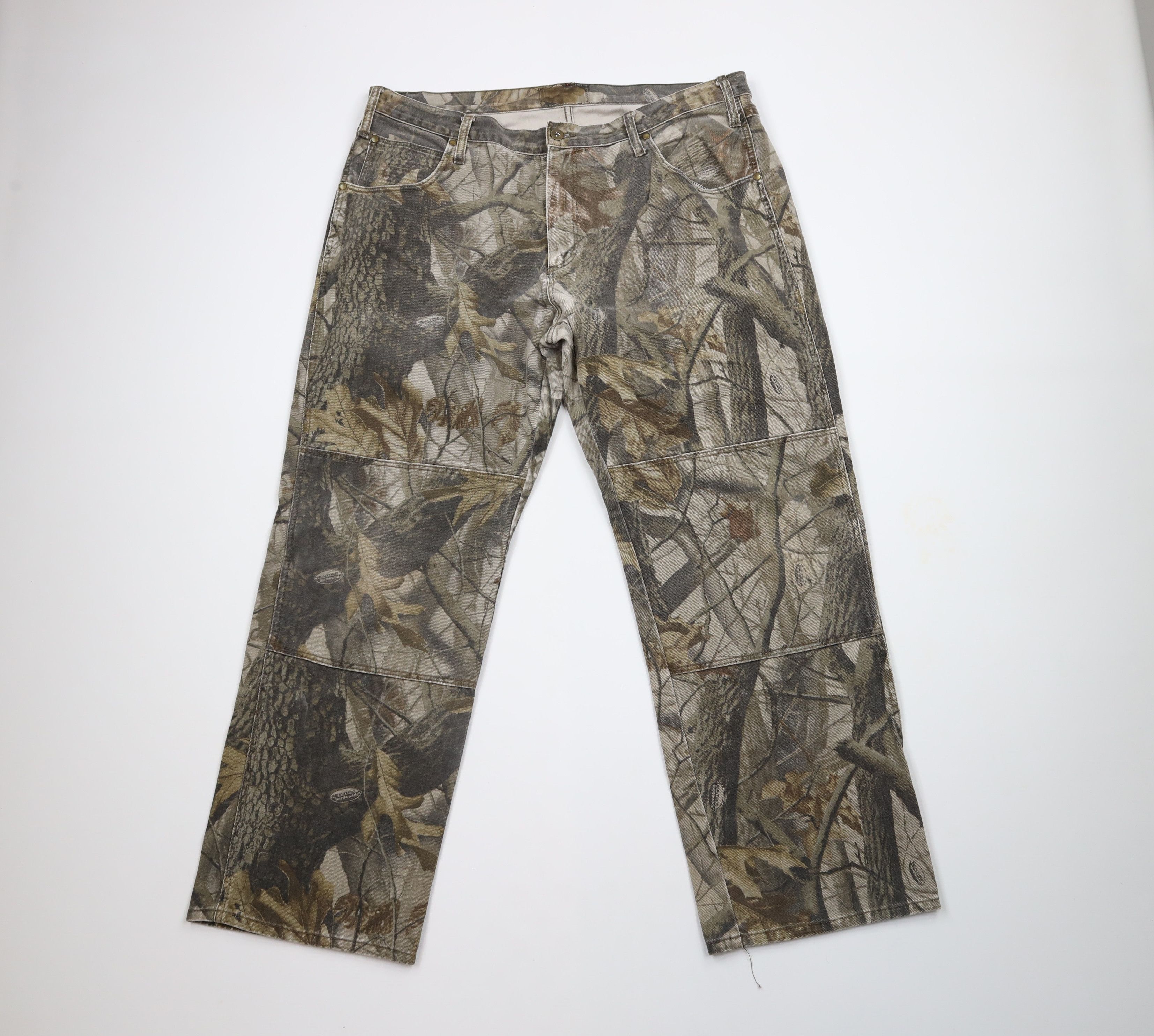 Vintage Vintage 90s Streetwear Camouflage Double Knee Wide Leg Jeans Size US 40 / EU 56 - 1 Thumbnail