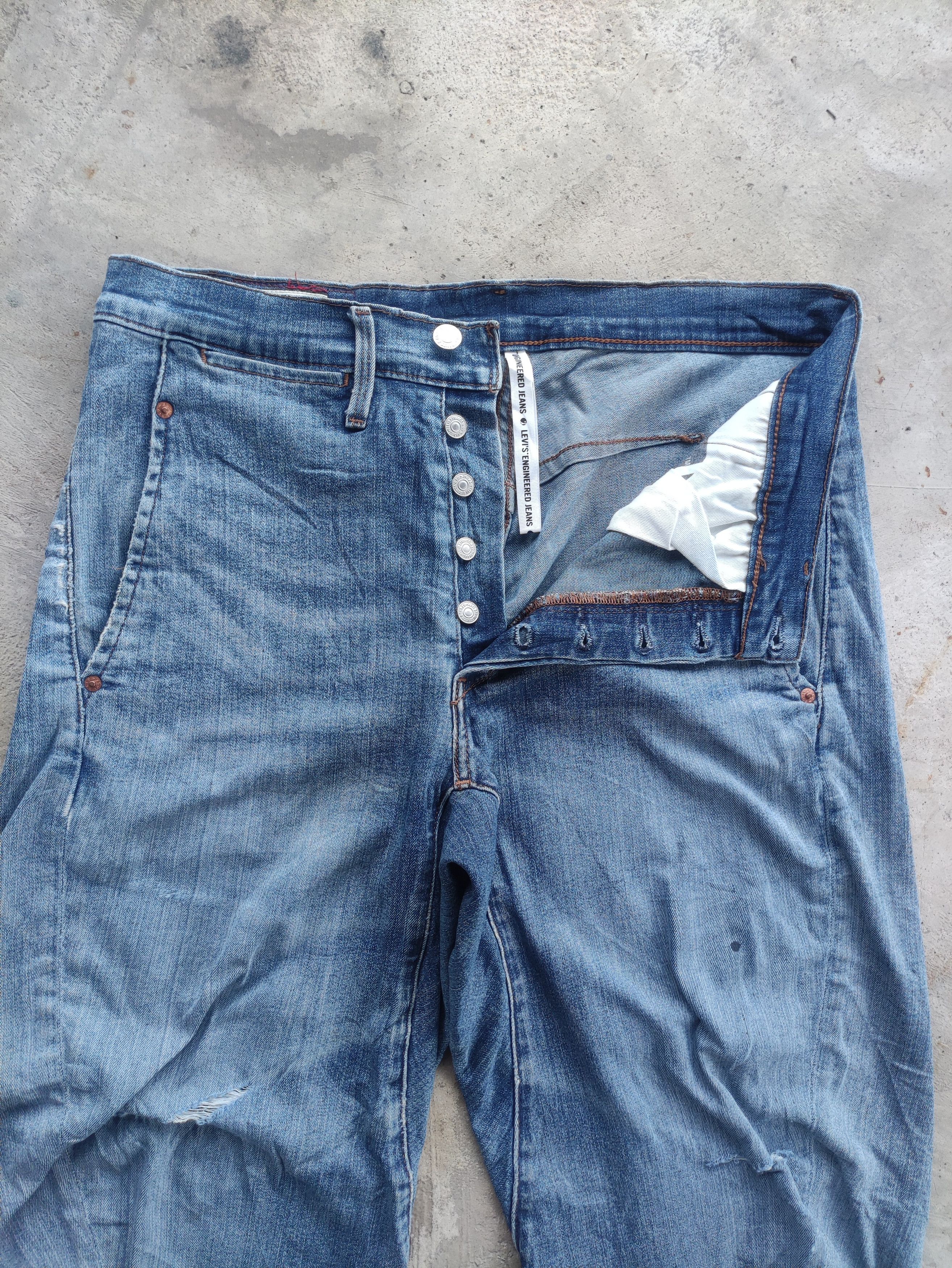 Levi's Vintage Levis Premium Japan Button Jean Distressed Faded Size US 34 / EU 50 - 3 Thumbnail