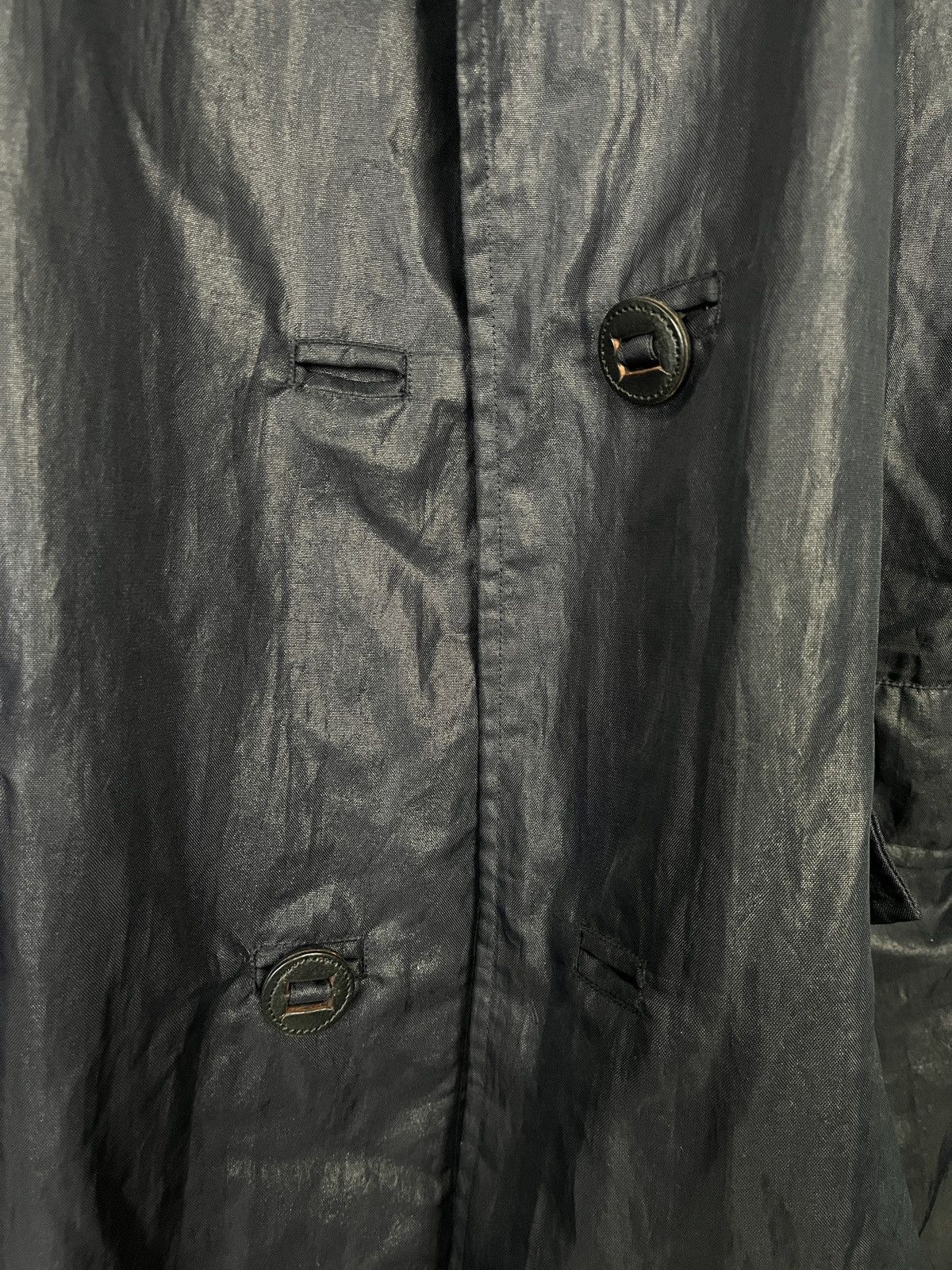 Issey Miyake × Vintage Vintage 80s Issey Miyake Men Long Coat Brush Label Size US M / EU 48-50 / 2 - 8 Thumbnail