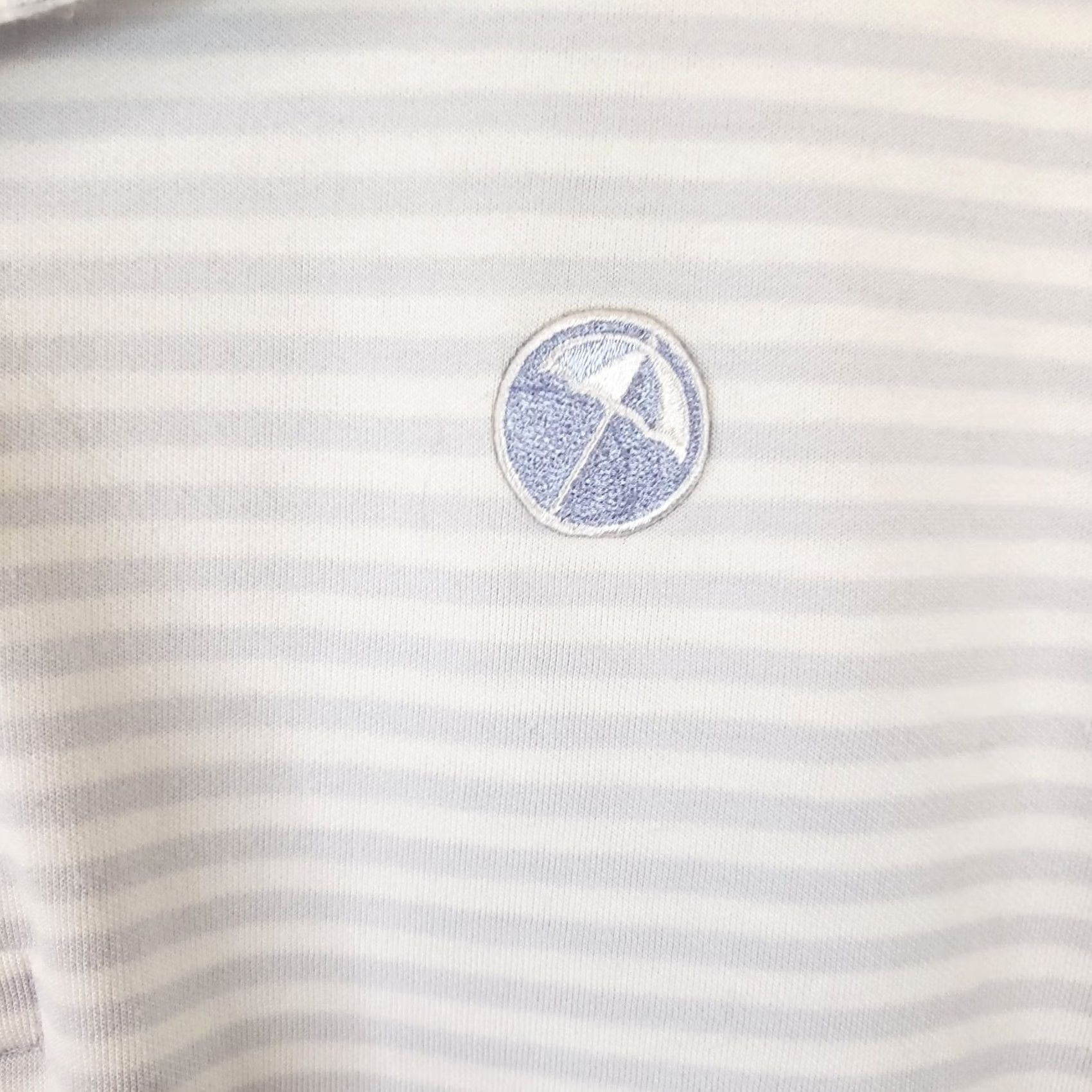 Puma Puma Arnold Palmer Calab Men's Polo Shirt Gray Stripe Knit Cotton Blend Short Sleeve Pullover Regular Fit Casual Golf Size US M / EU 48-50 / 2 - 5 Thumbnail