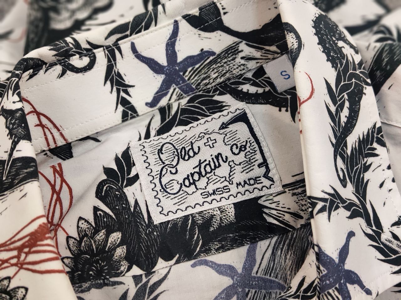 Designer Old Captain Co. Design Casual Pattern Button up Shirt Size US S / EU 44-46 / 1 - 15 Thumbnail