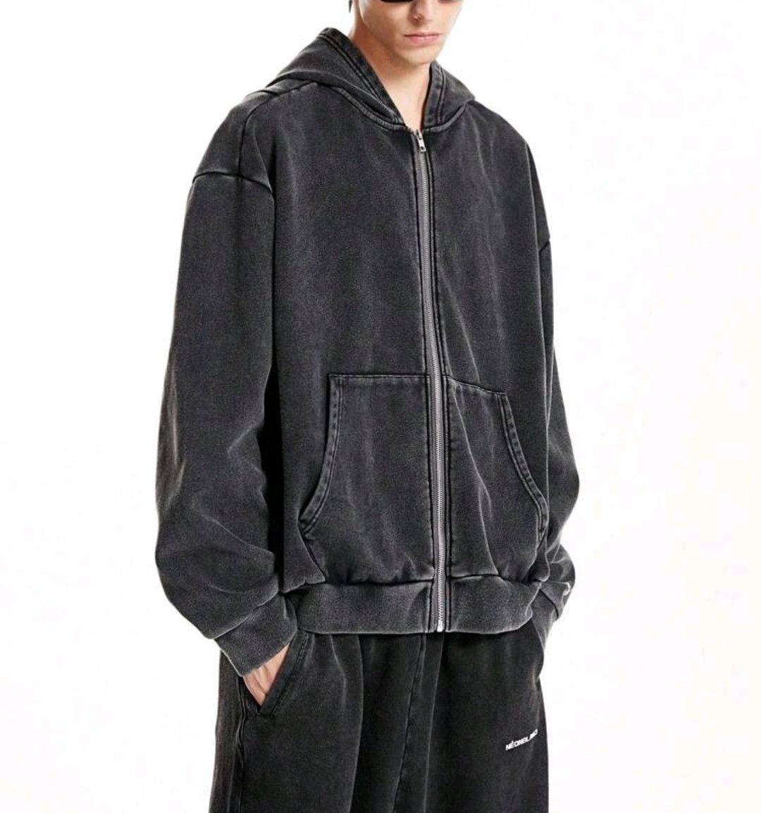 Japanese Brand Oversized Big Pocket Washed Simple Distressed Hoodies Size US S / EU 44-46 / 1 - 1 Thumbnail